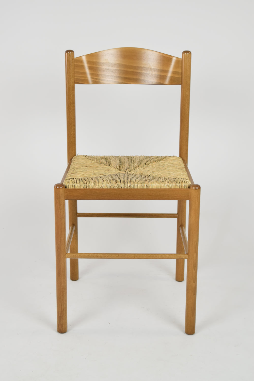 Stock second choice chair model 02 oak color straw seat