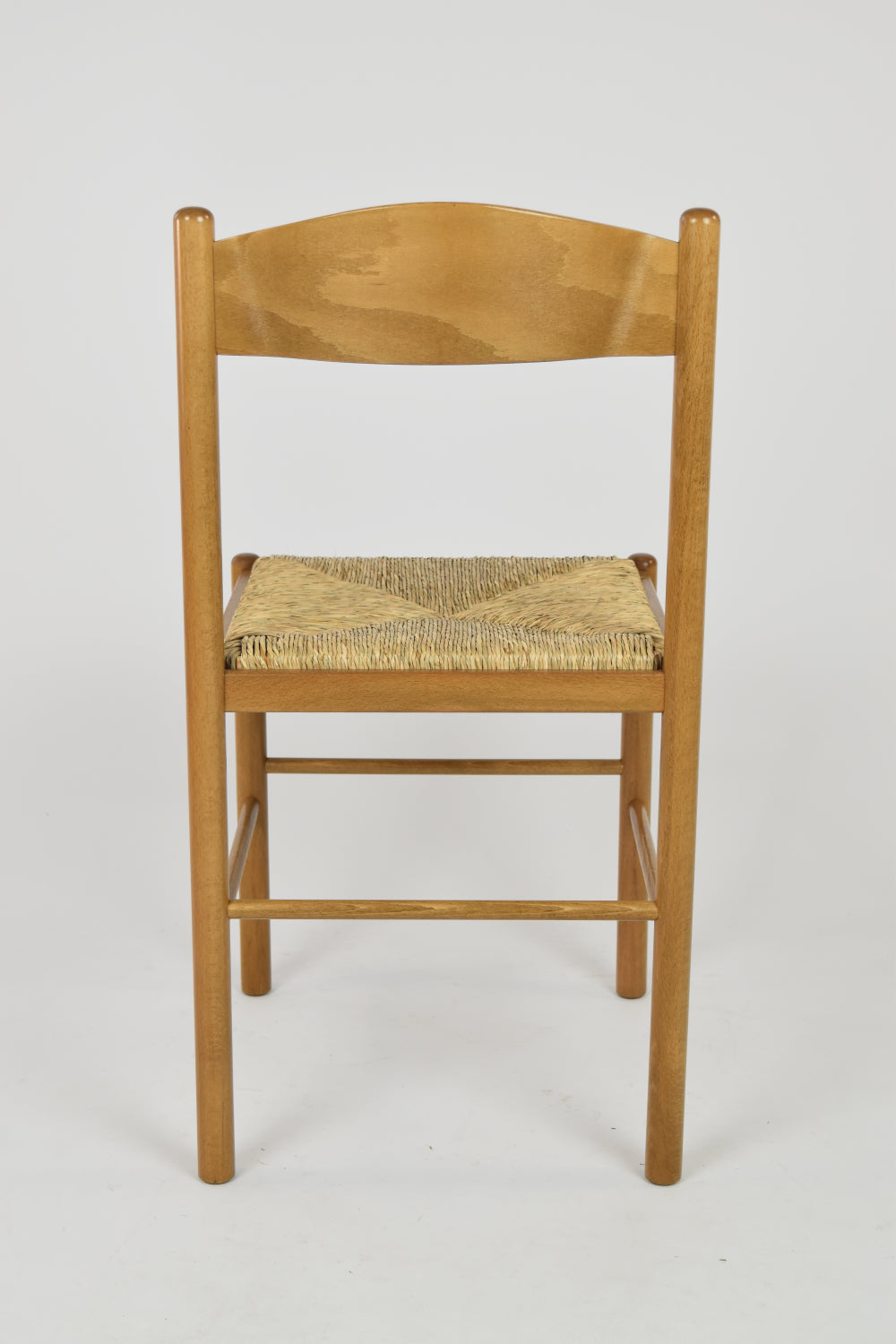 Stock second choice chair model 02 oak color straw seat
