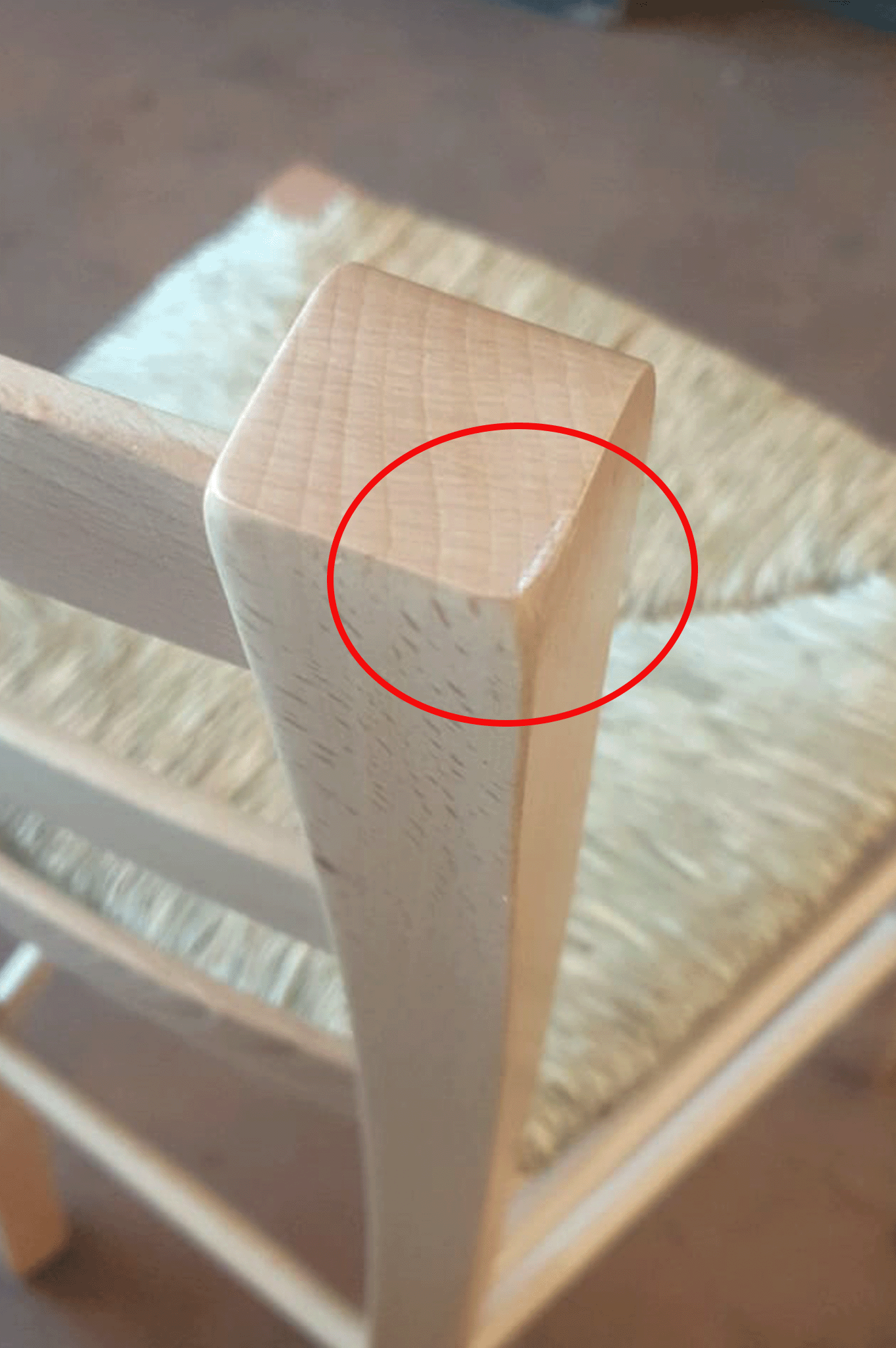 Stock second choice chair model 14 natural color straw seat