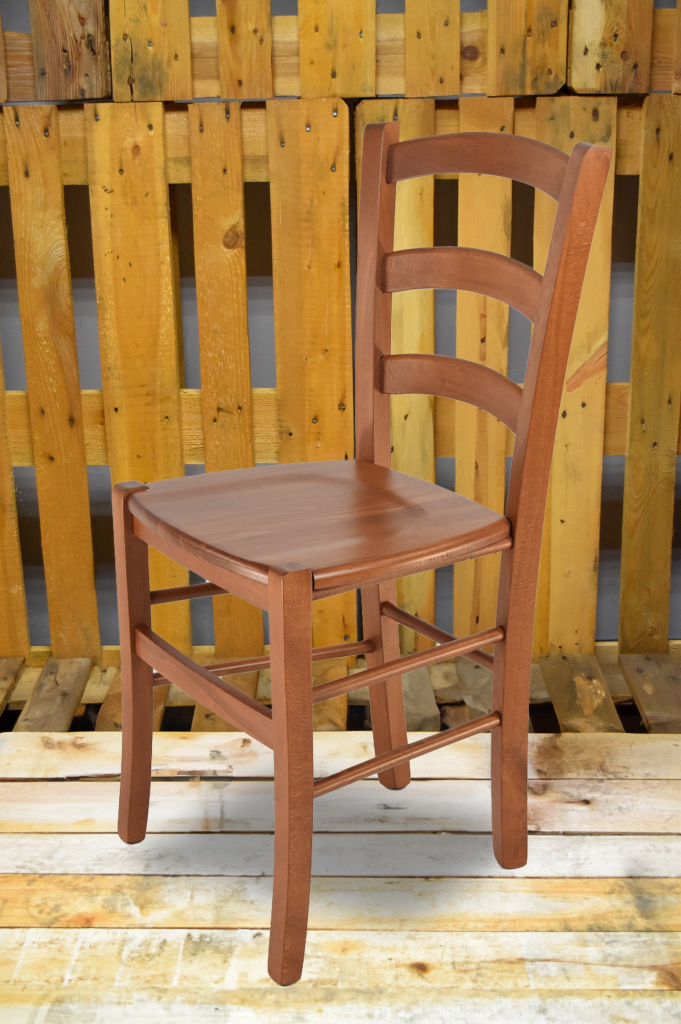 Stock second choice chair model 14 cherry colour wooden seat