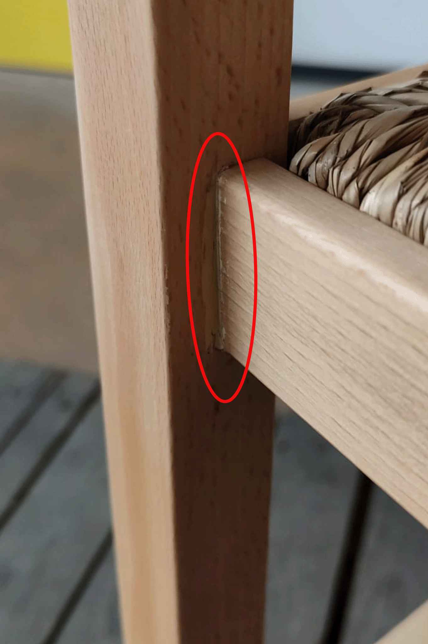 Stock second choice chair model 17 natural color straw seat