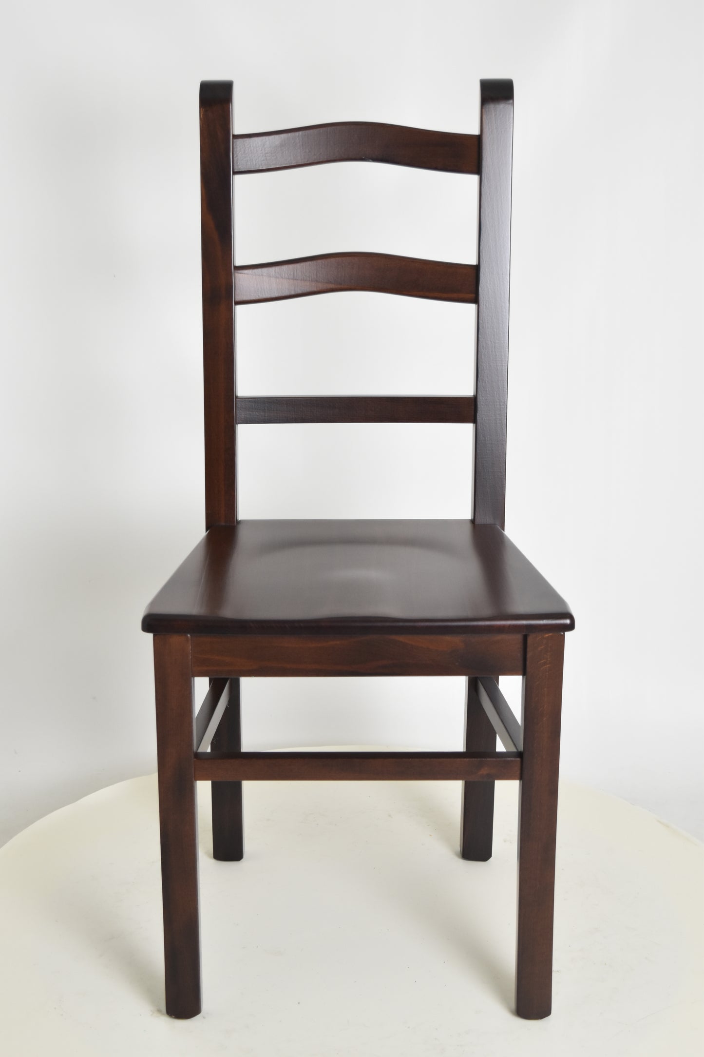 Stock second choice chair model 18 in nut color wooden seat