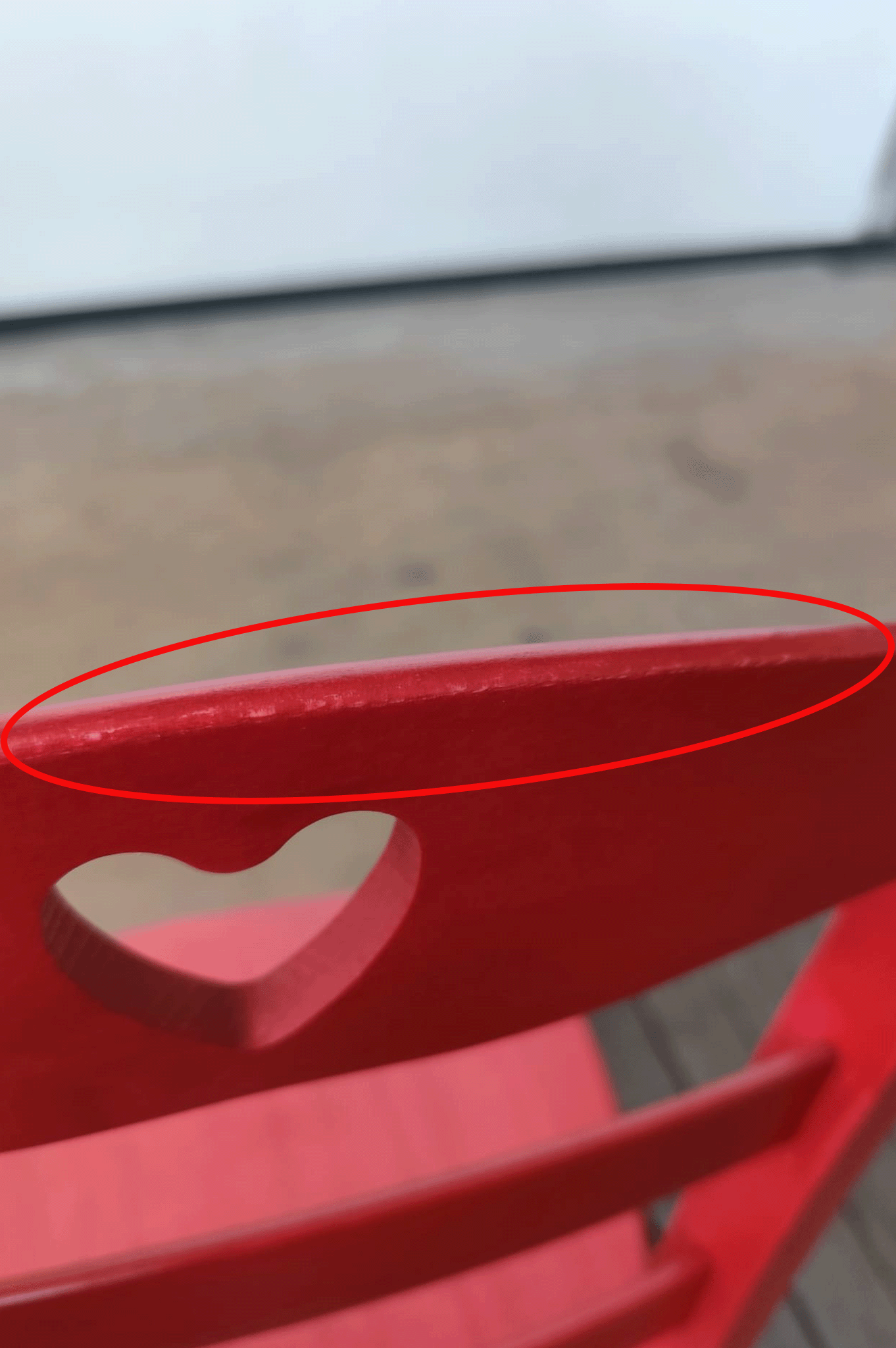 Stock second choice chair model 25 red color wooden seat