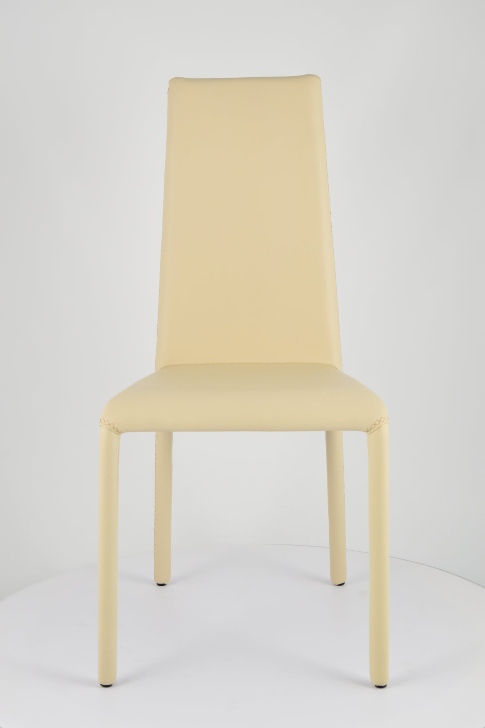Stock second choice chair model MGR174 upholstered in sand artificial leather
