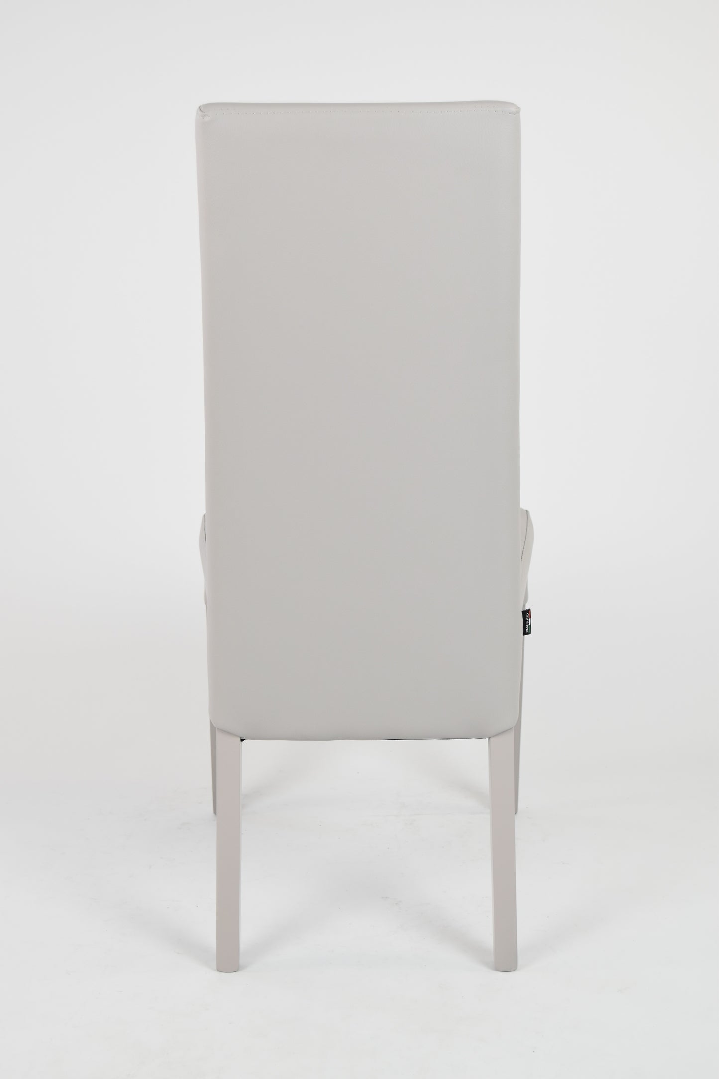 Outlet chair model 36 upholstered in light grey artificial leather
