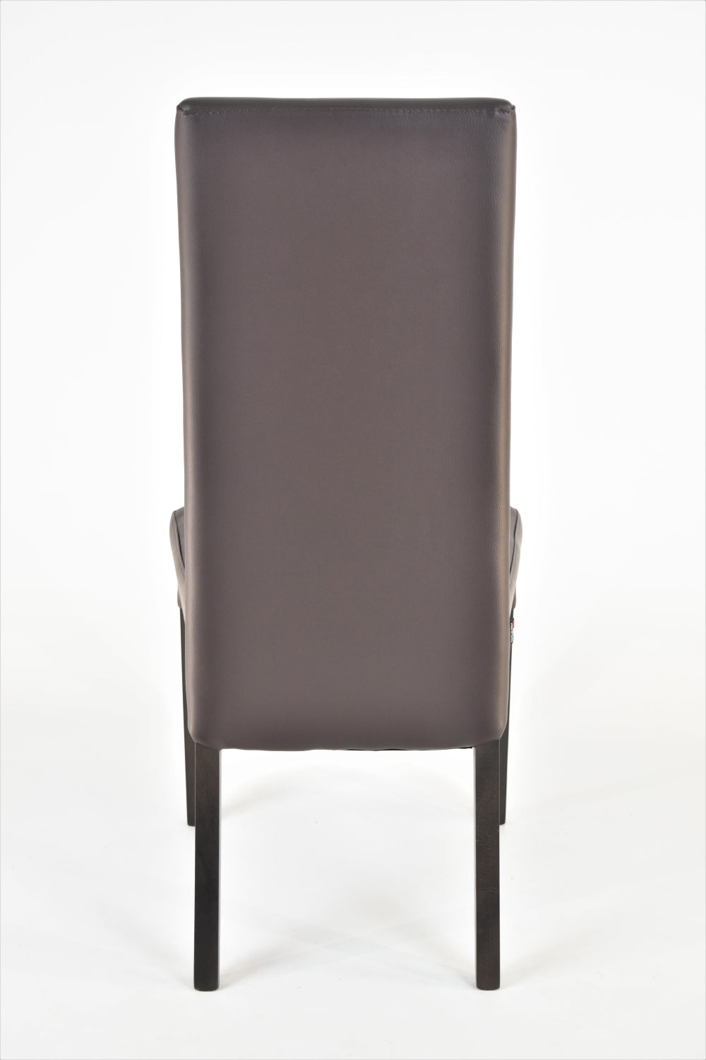 Sedia outlet modello 36 imbottita in finta pelle colore moka gambe color wengè