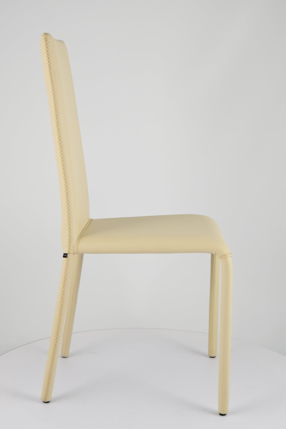 Stock second choice chair model MGR174 upholstered in sand artificial leather