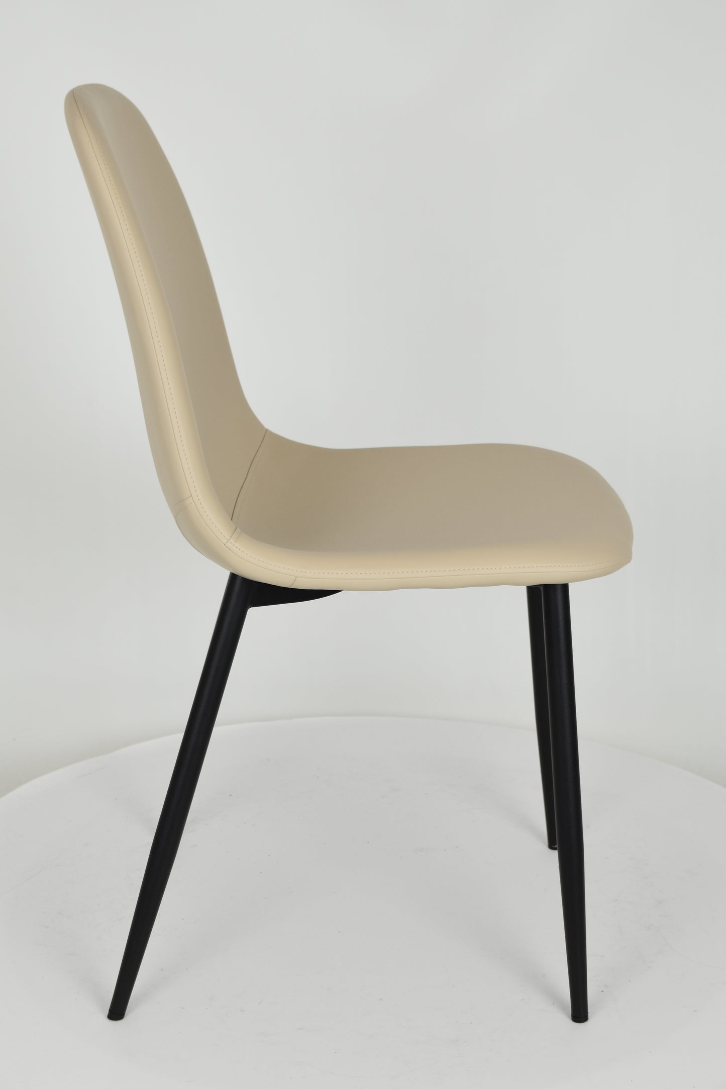 Stock second choice chair model 95 upholstered in sand artificial leather
