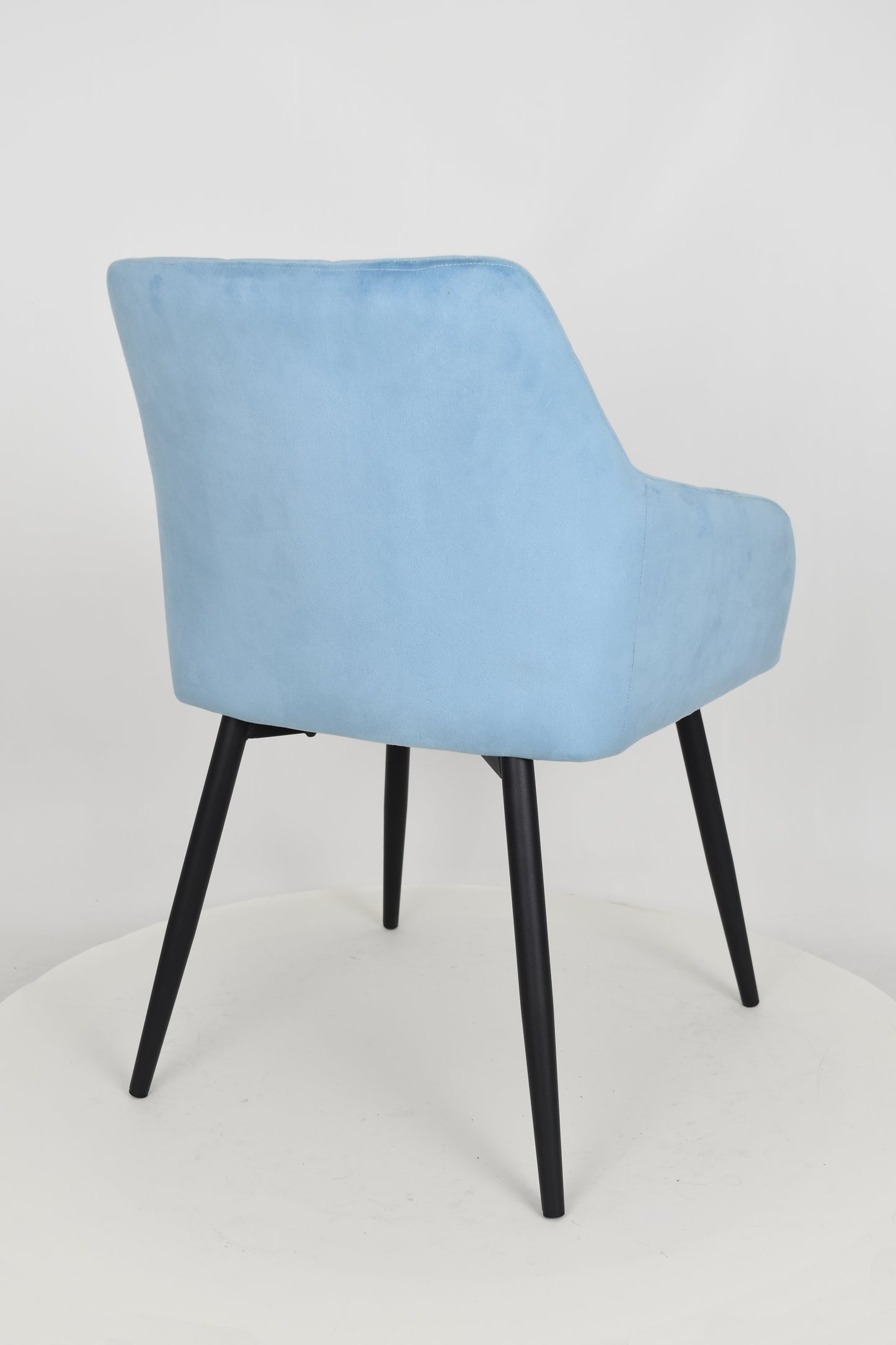 Stock second choice armchair model 7651 upholstered in dark grey velvet