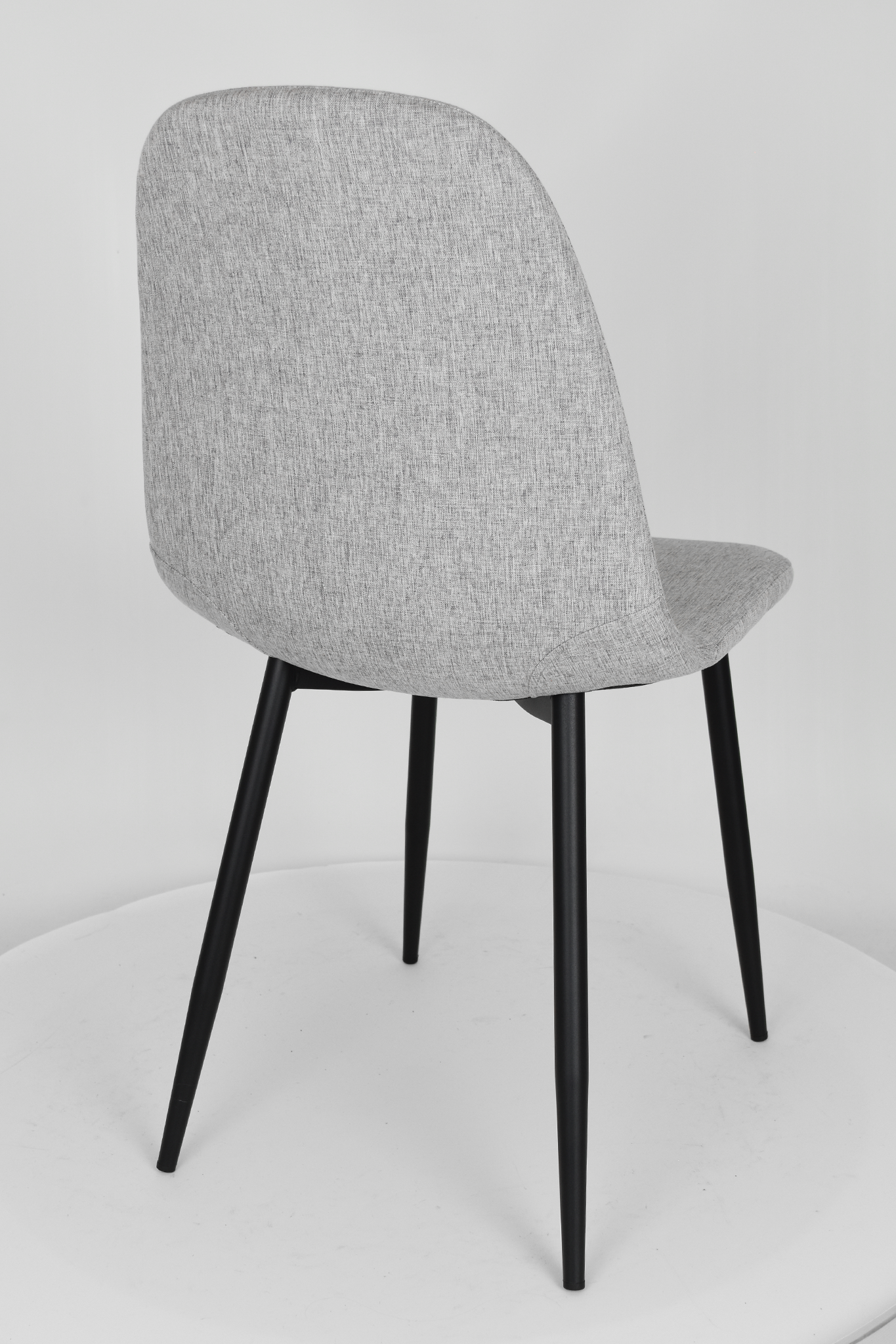 Stock second choice chair model 95 upholstered in grey fabric
