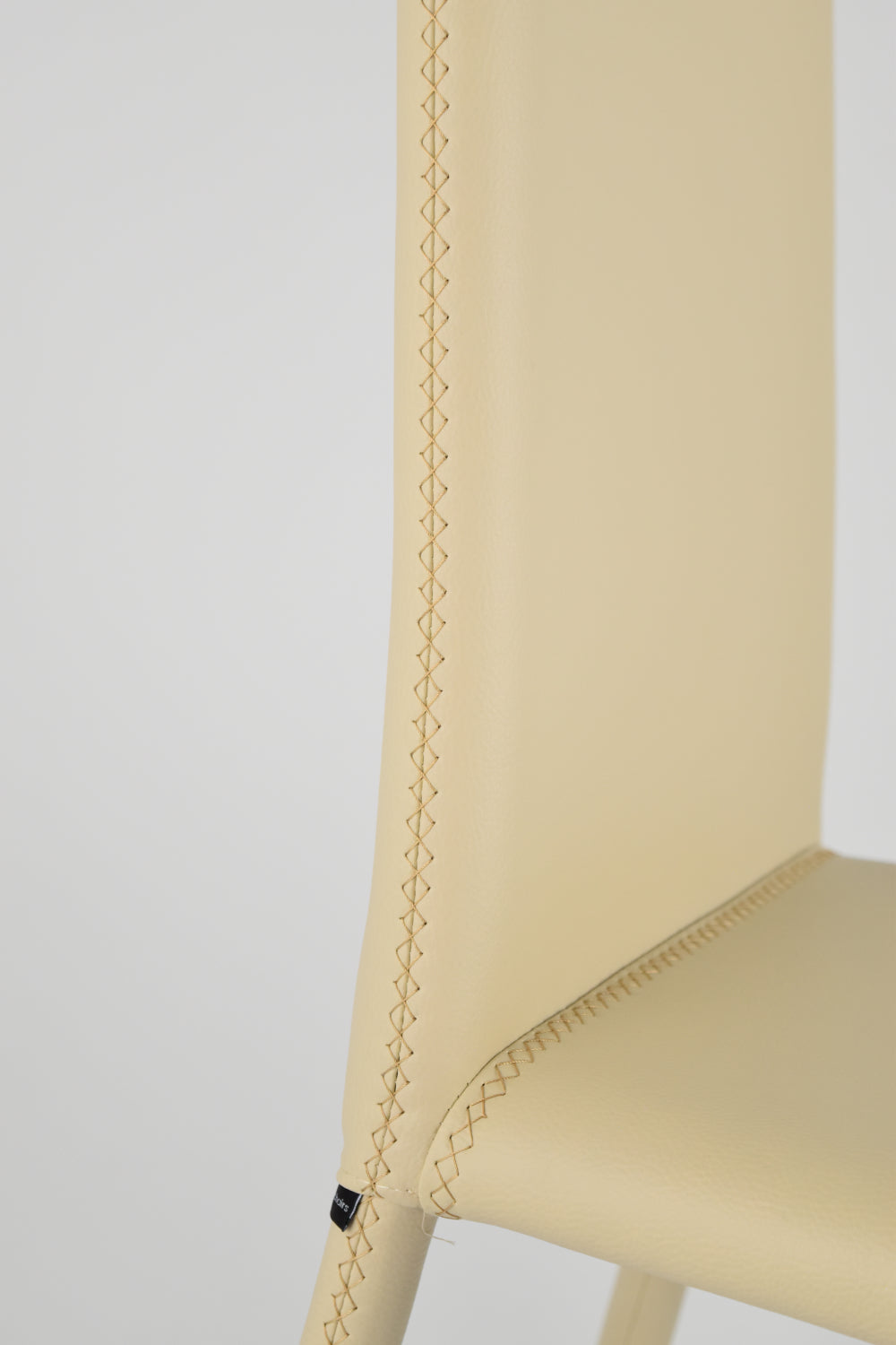 Stock second choice chair model MGR174 upholstered in sand artificial leather
