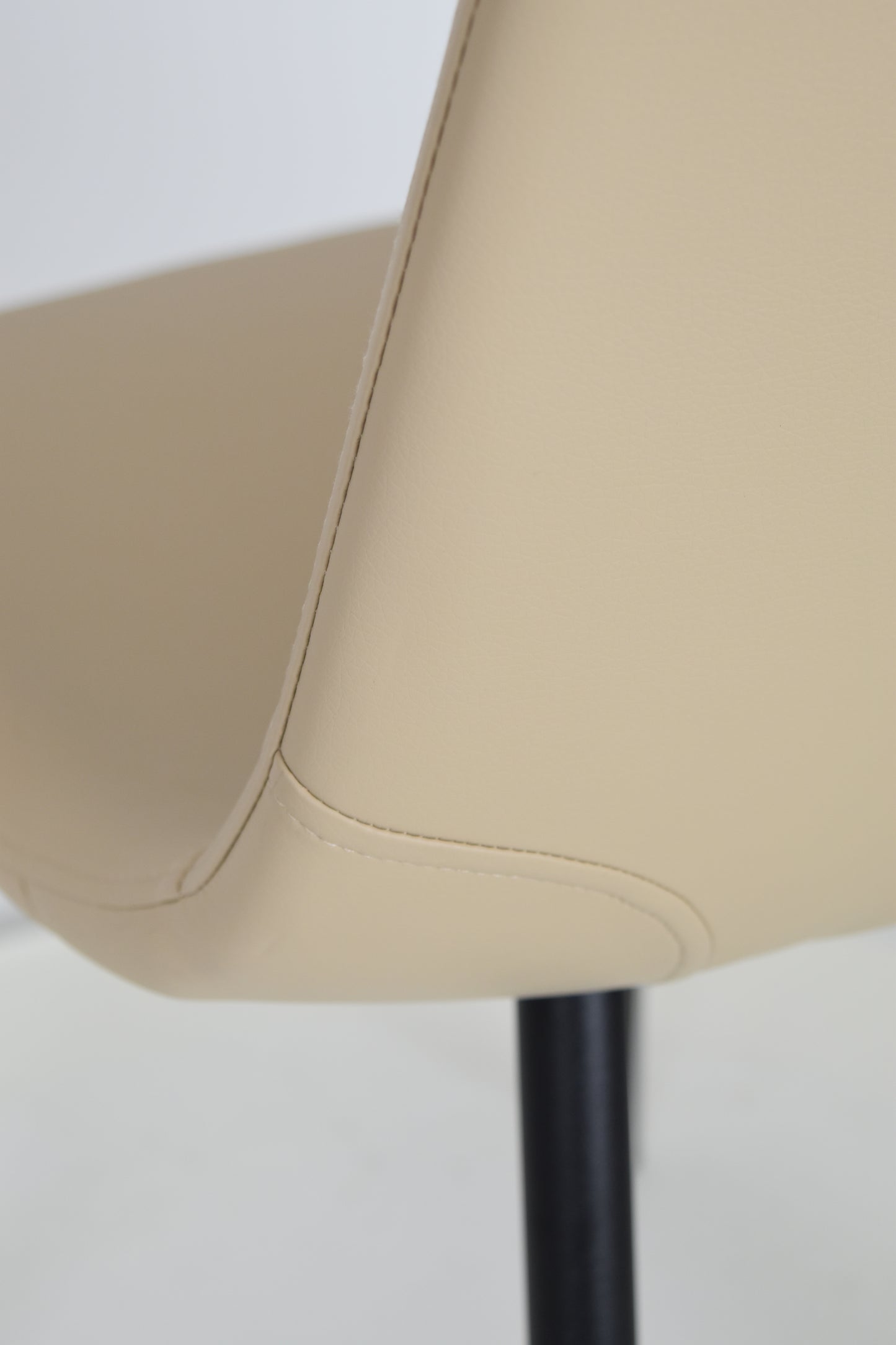 Stock second choice chair model 95 upholstered in sand artificial leather