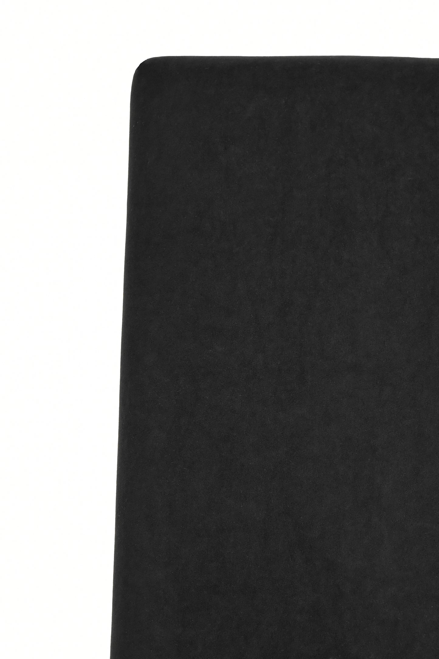 Sedia outlet modello 35 imbottita e sfoderabile in velluto opaco color nero