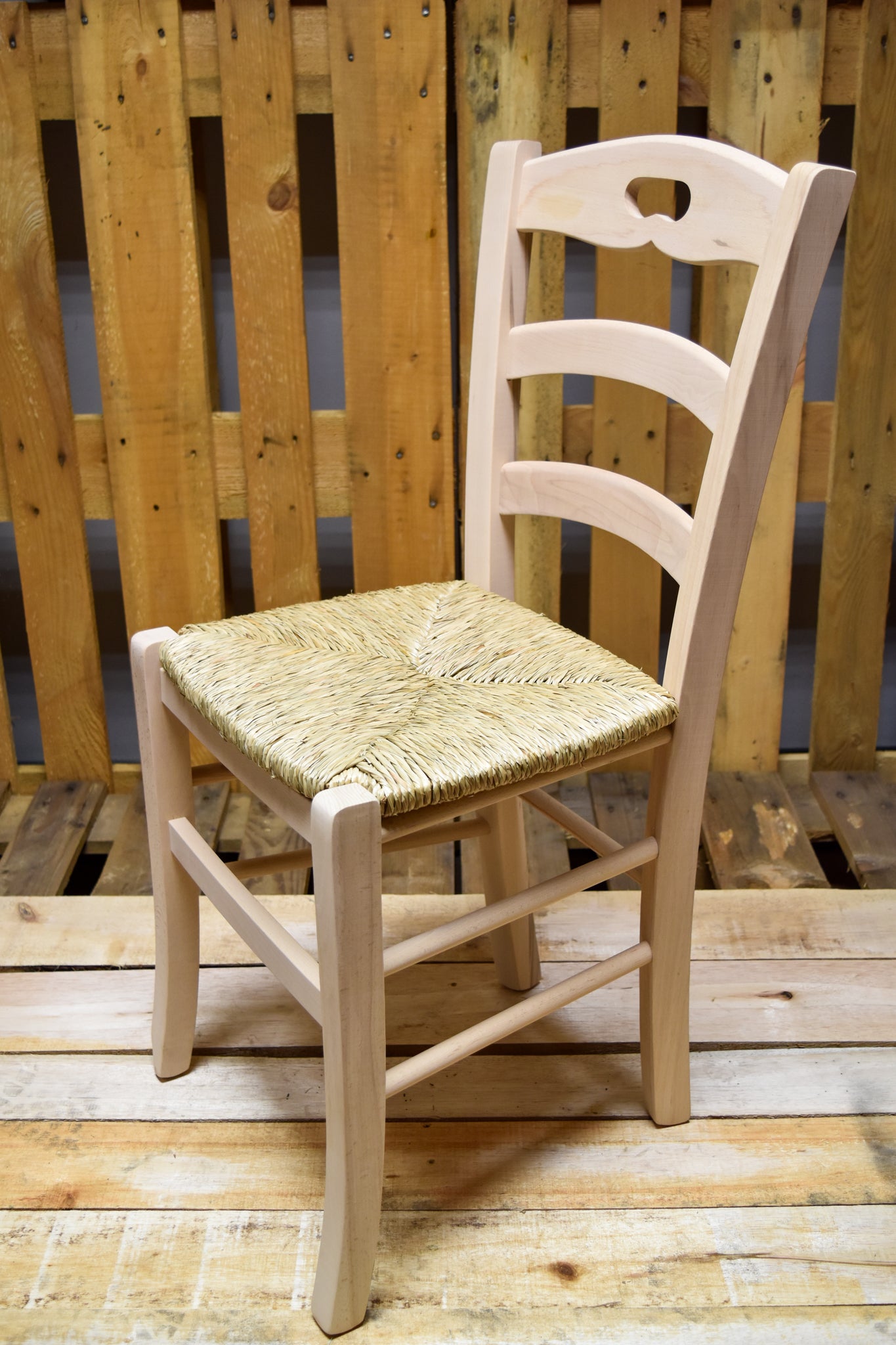 Stock second choice chair model 15 raw straw seat