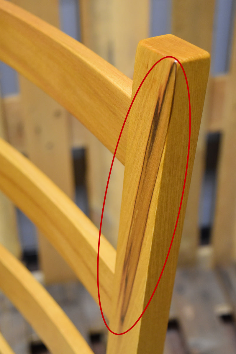 Stock second choice chair model 17 oak color straw seat