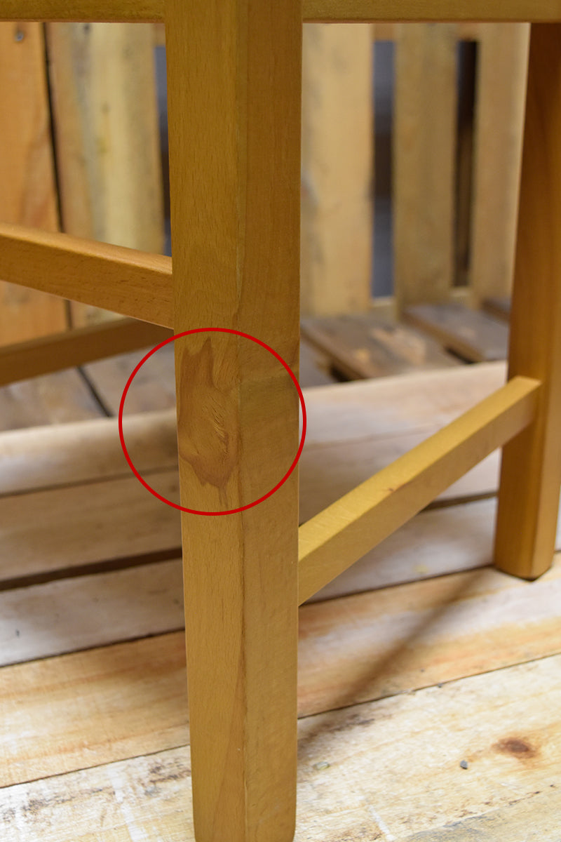 Stock second choice chair model 17 oak color straw seat