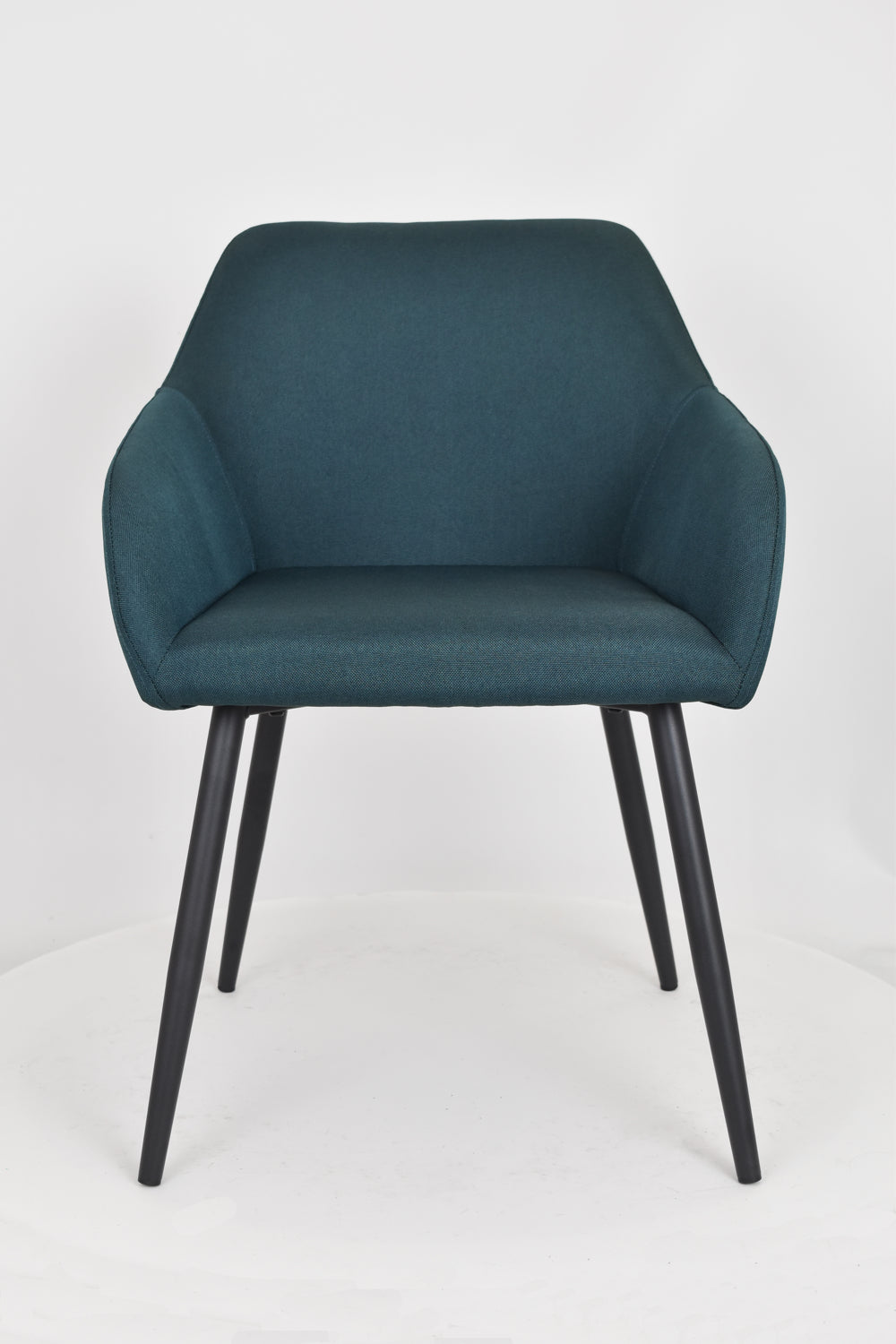 Outlet chair model 93 upholstered in blue fabric