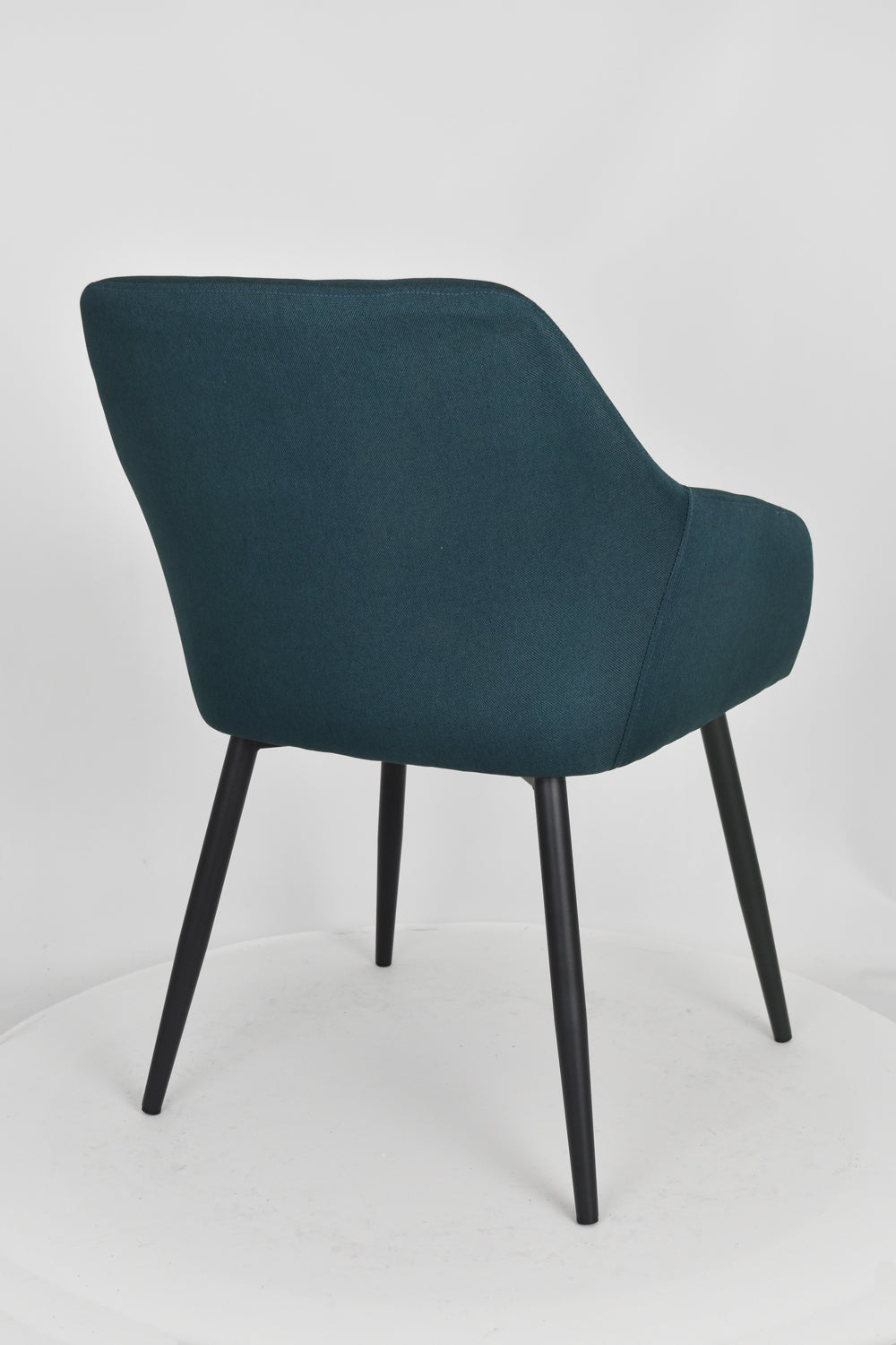 Outlet chair model 93 upholstered in blue fabric