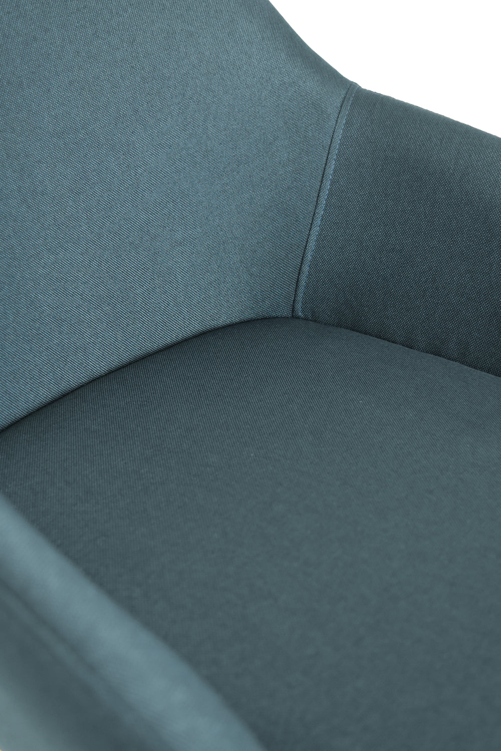 Outlet chair model 93 upholstered in blue fabric