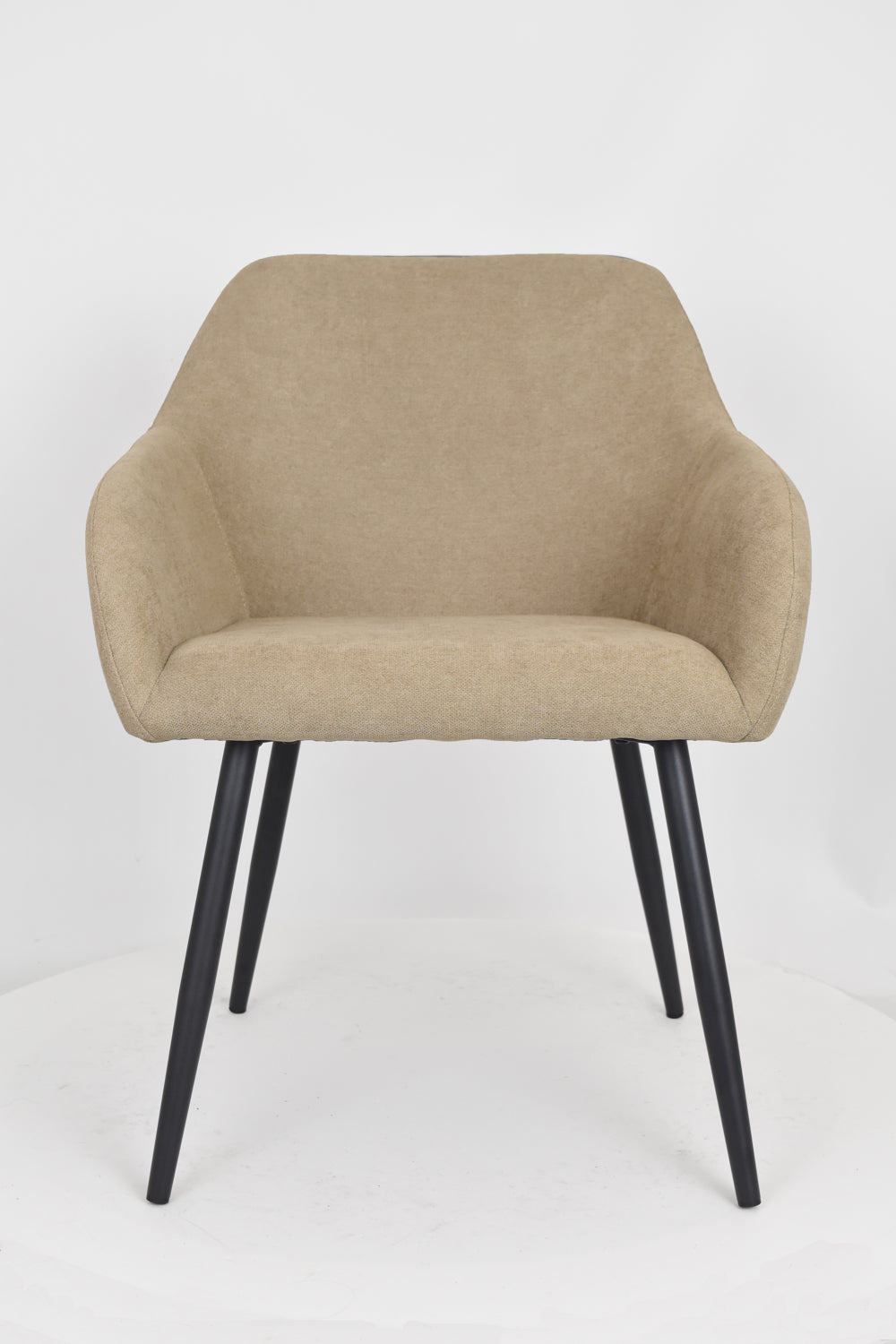 Outlet chair model 93 upholstered in suede colored fabric