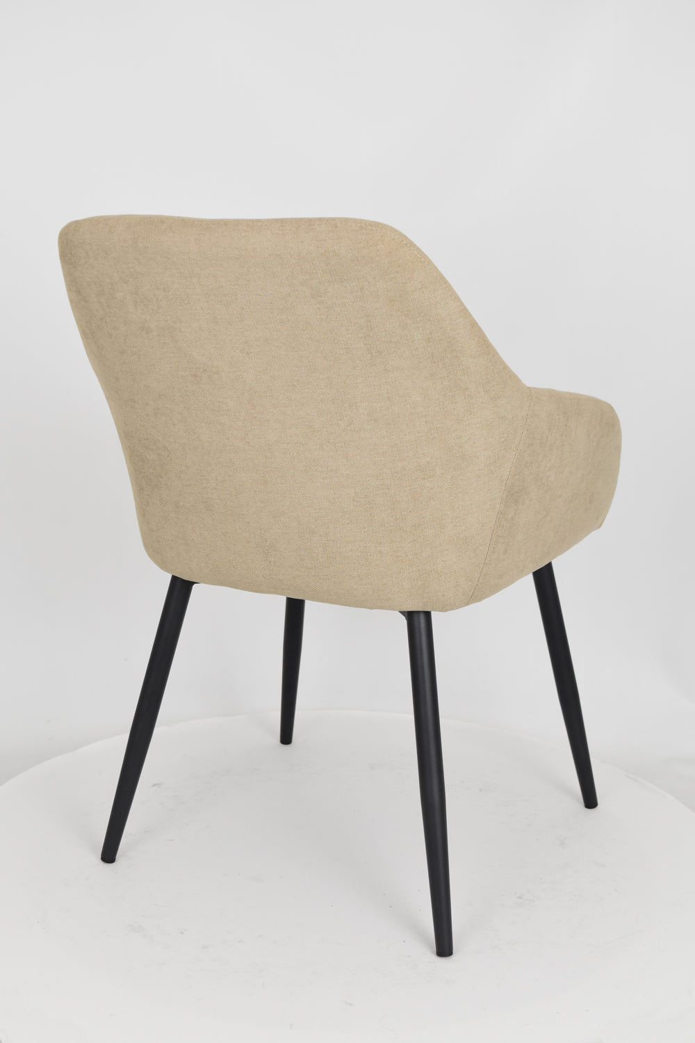 Outlet chair model 93 upholstered in suede colored fabric