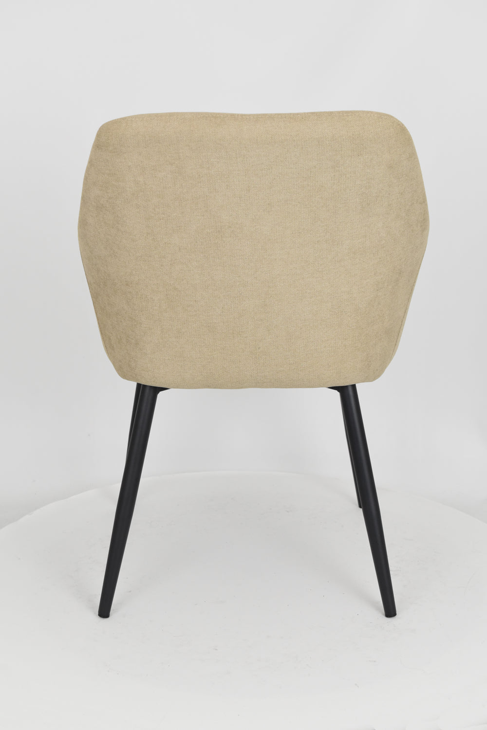 Outlet chair model 93 upholstered in suede colored fabric