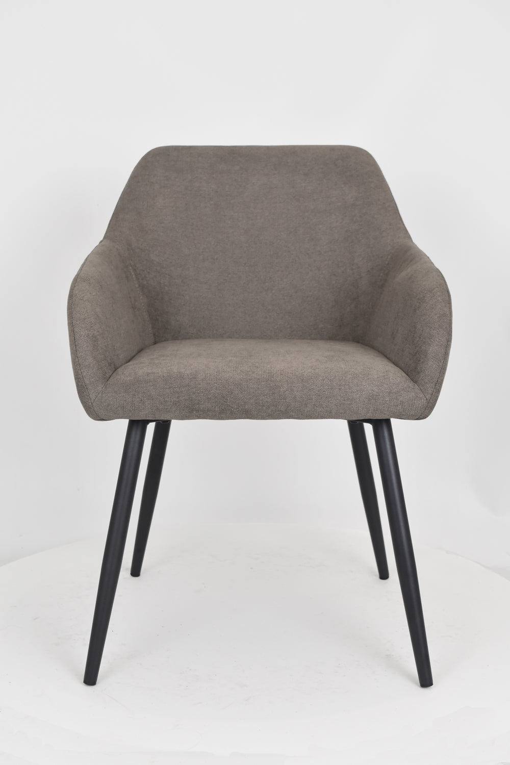 Outlet chair model 93 upholstered in cement grey fabric