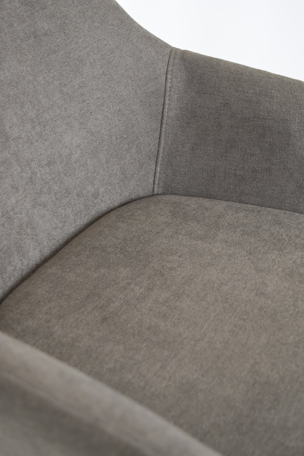 Outlet chair model 93 upholstered in cement grey fabric
