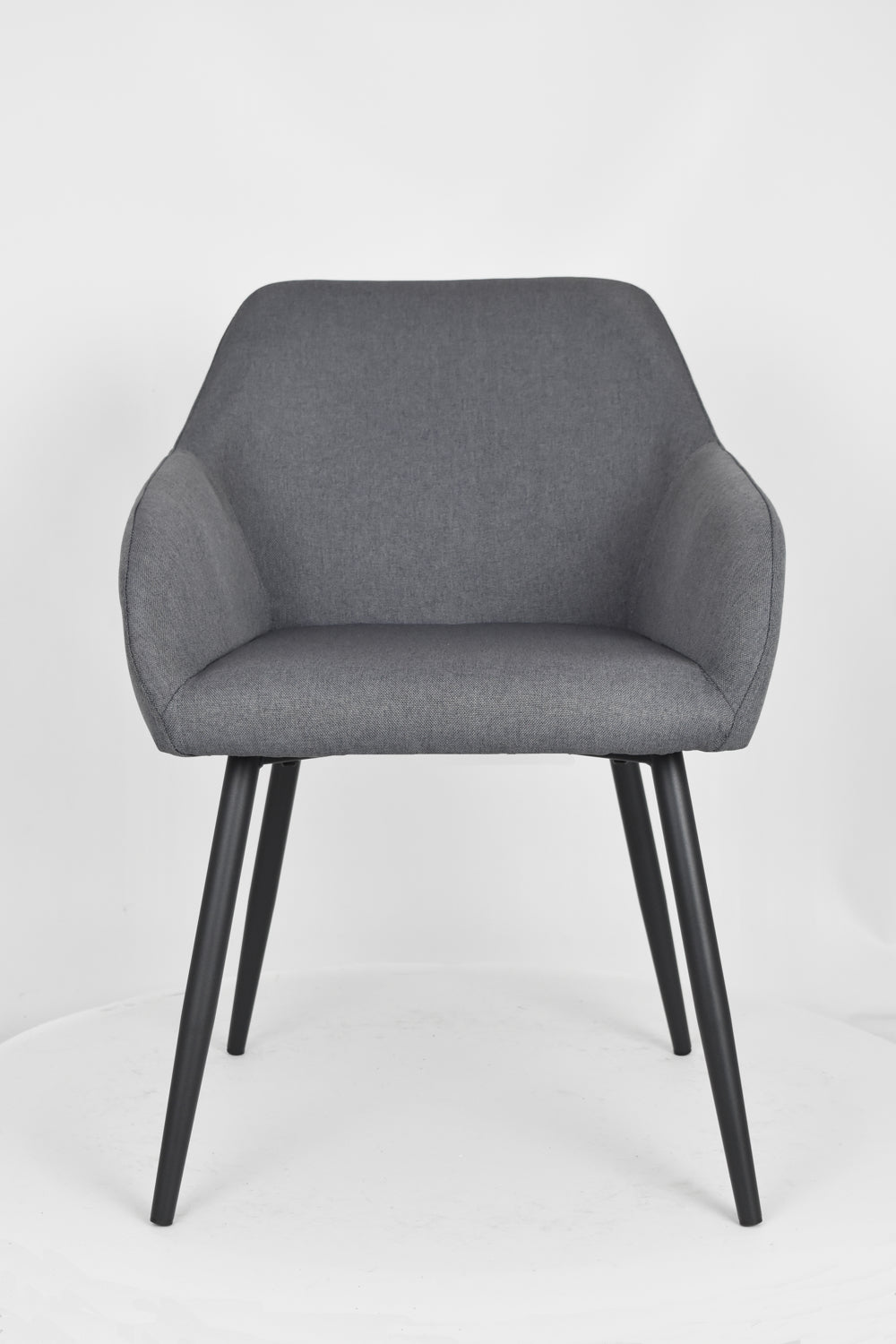 Outlet chair model 93 upholstered in dark grey fabric