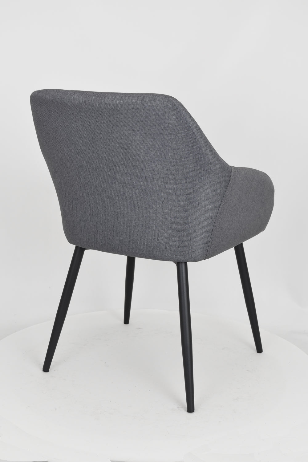 Outlet chair model 93 upholstered in dark grey fabric