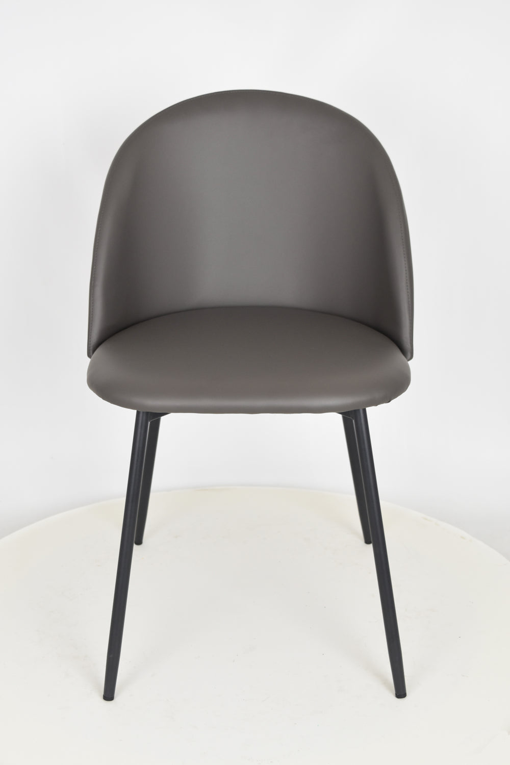 Outlet chair model 99 upholstered in antrachite artificial leather