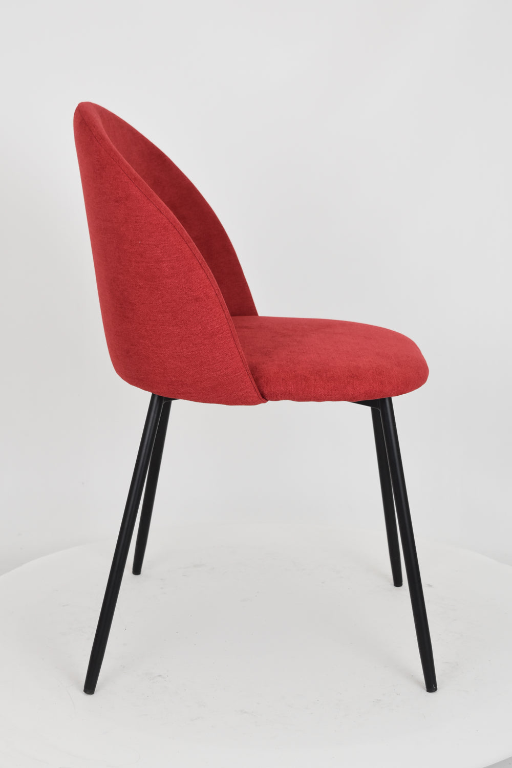 Sedia outlet modello 99 imbottita in tessuto color rosso