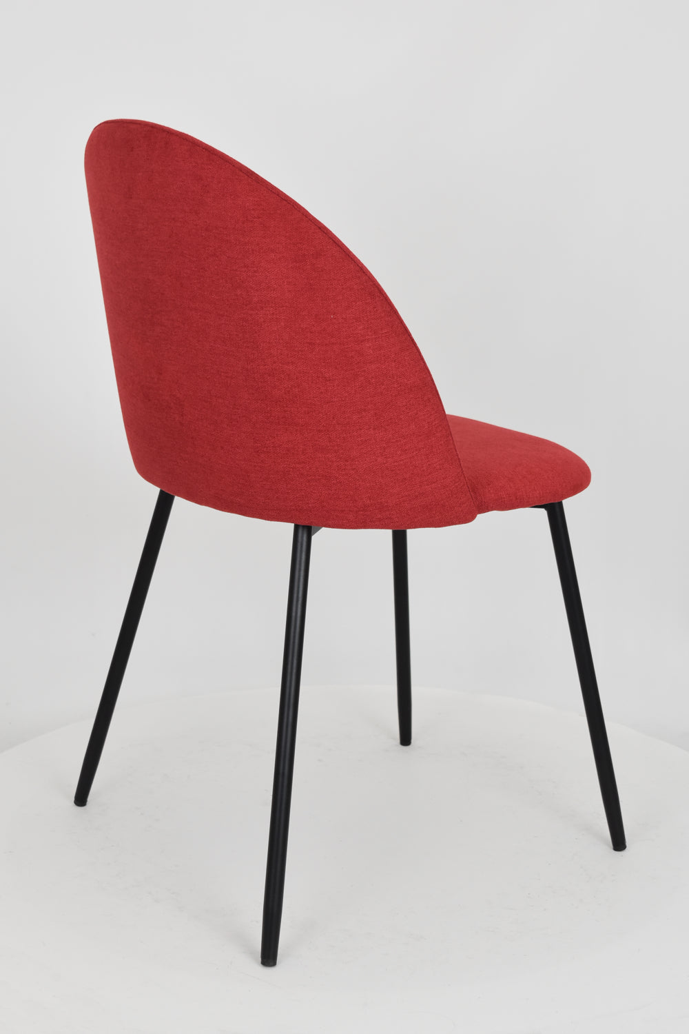 Sedia outlet modello 99 imbottita in tessuto color rosso