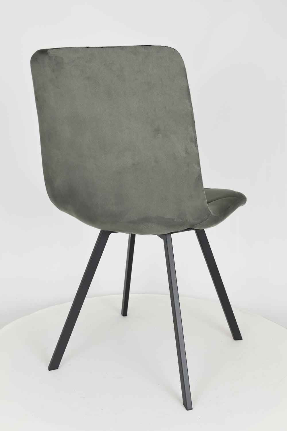 Outlet chair model 94 upholstered in dark grey velvet