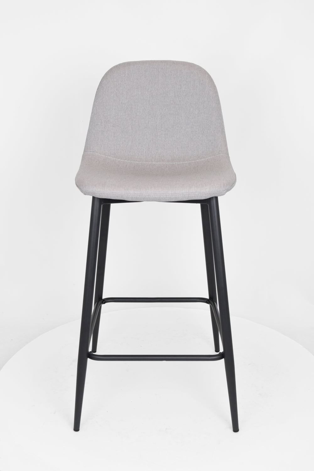 Sgabello outlet modello 92 imbottito in tessuto color grigio