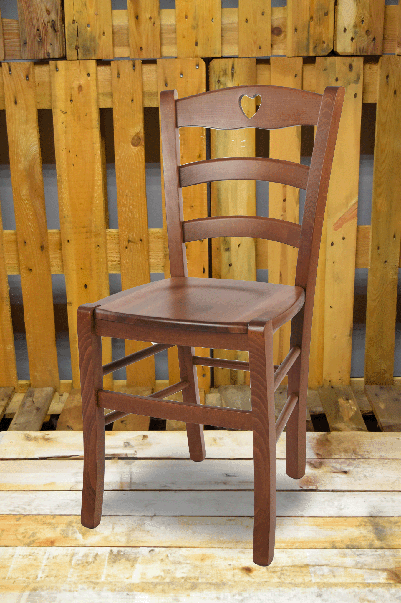 Stock second choice chair model 25 walnut color wooden seat