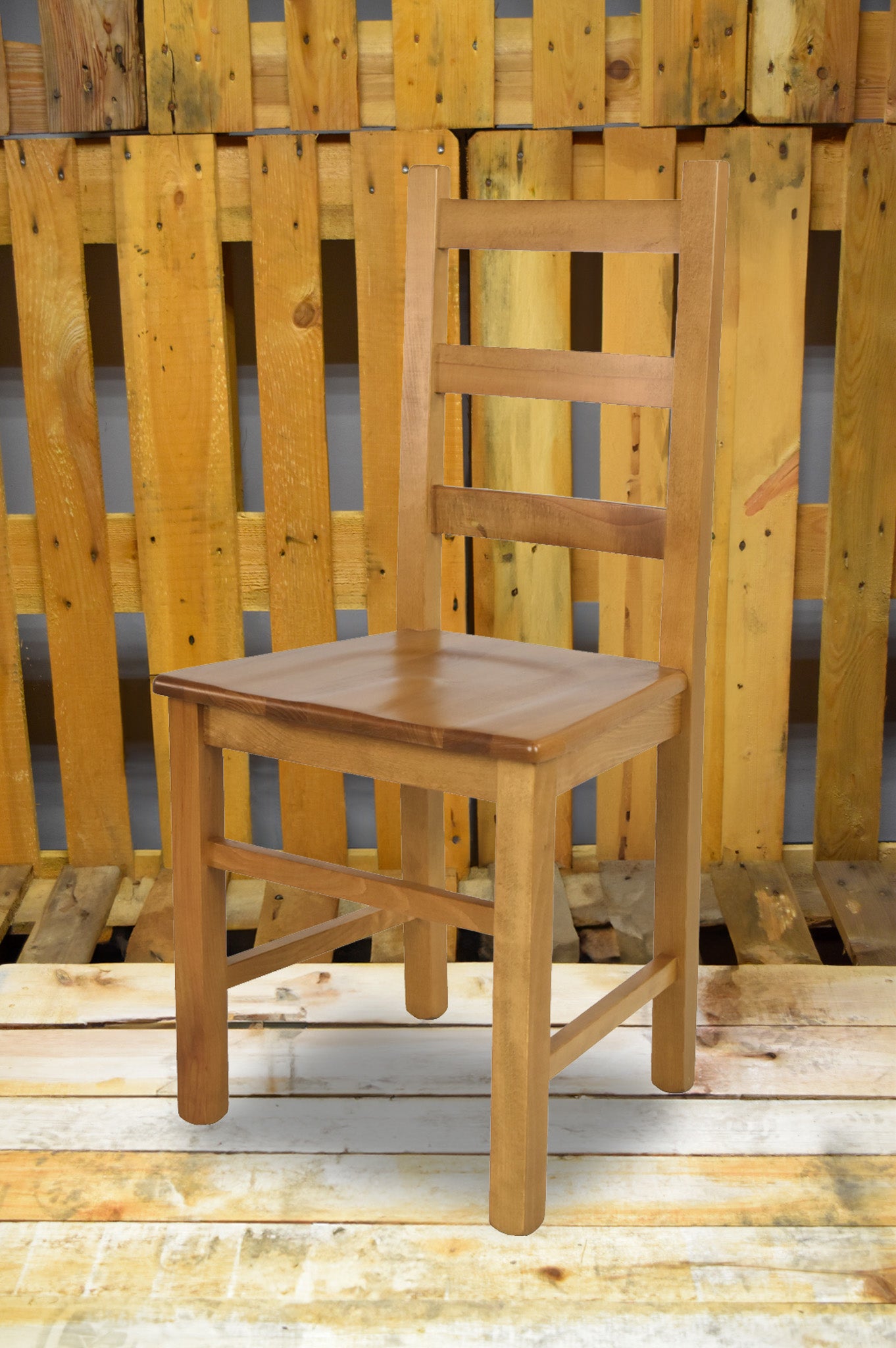 Stock second choice chair model 17 oak color wooden seat