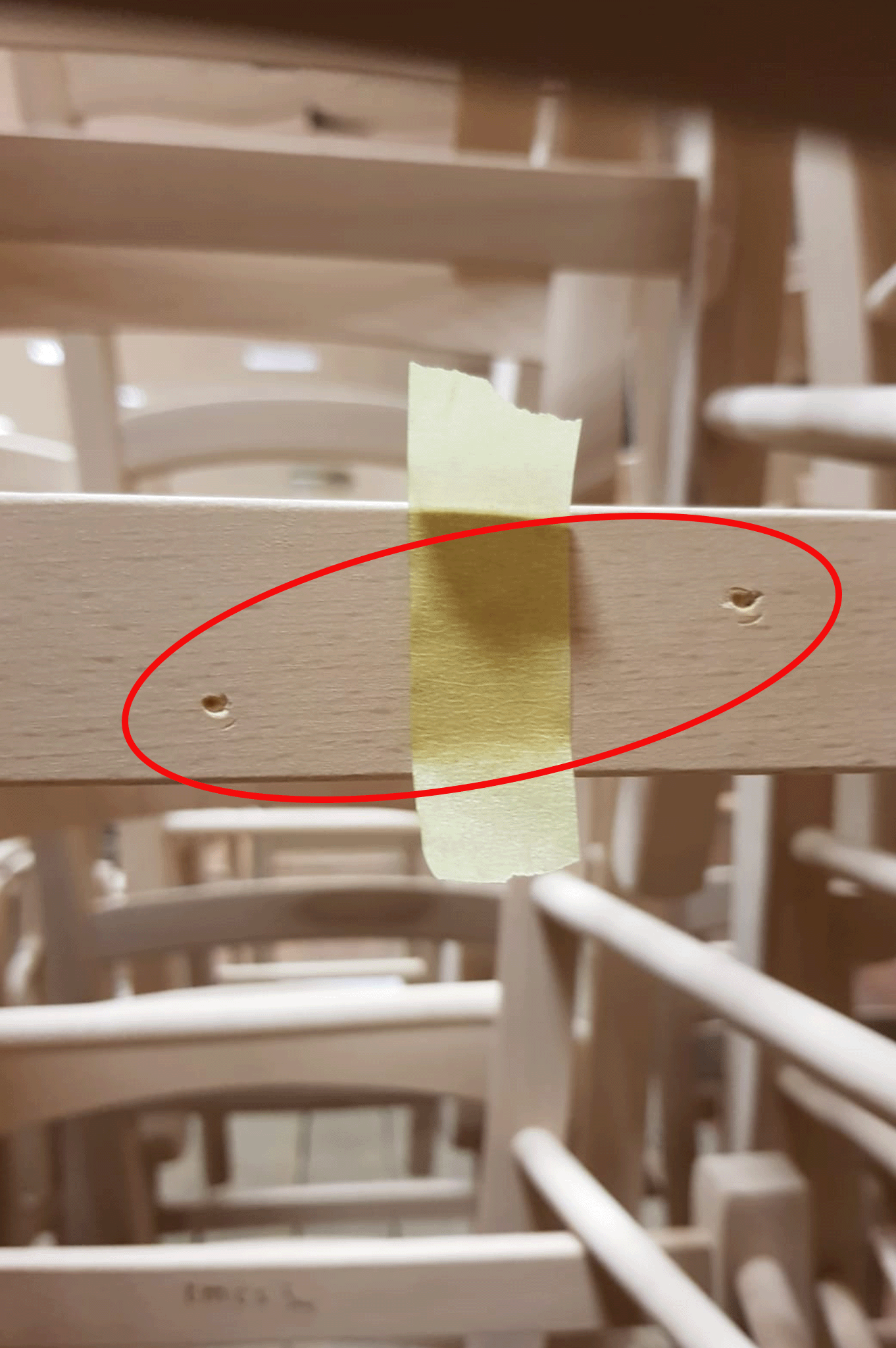 Stock second choice chair model 14 raw straw seat