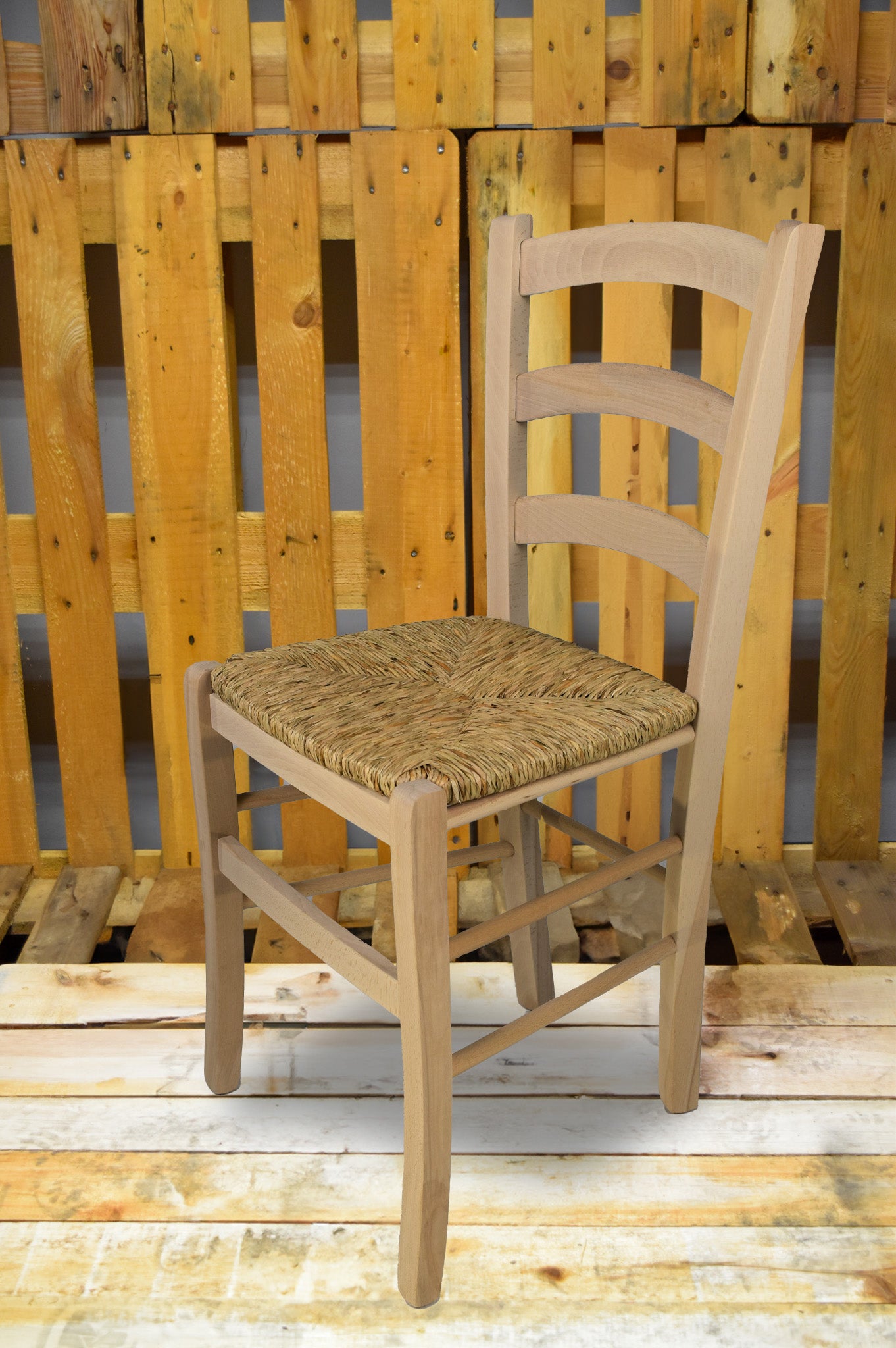 Stock second choice chair model 14 raw straw seat