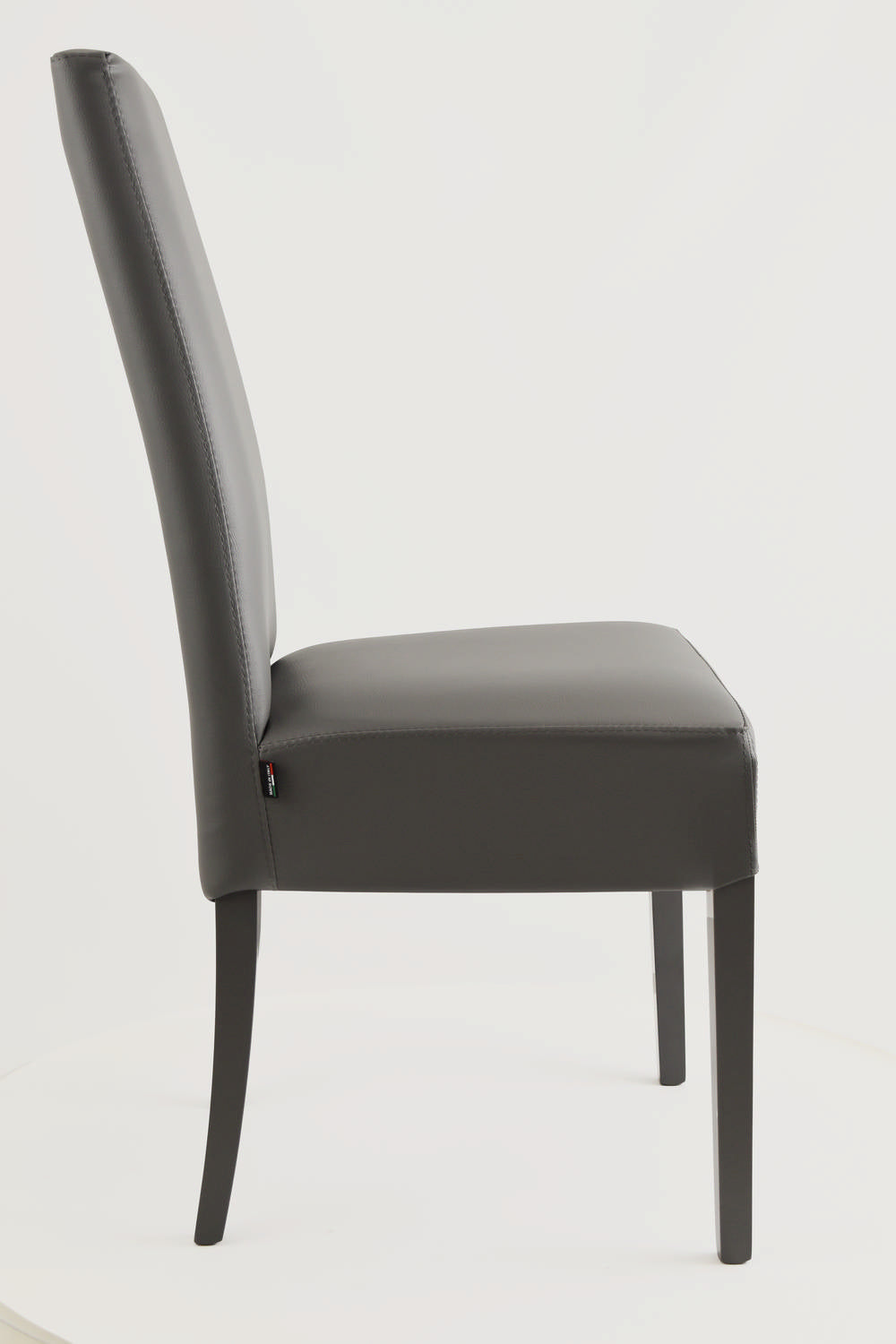 Outlet chair model 36 upholstered in dark grey artificial leather