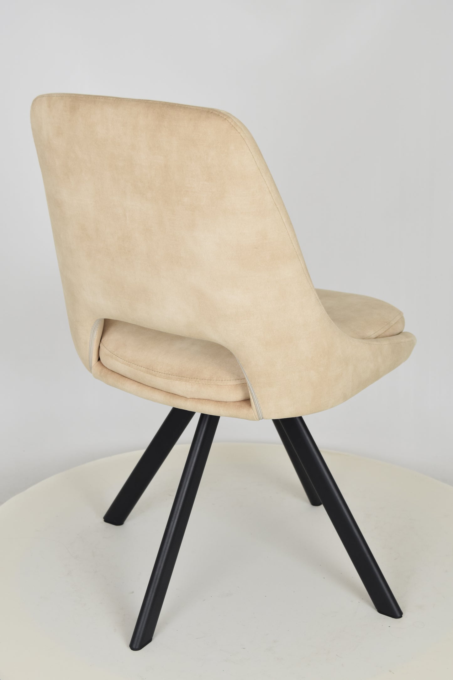 Stock second choice chair model 5003 in velvet color sand