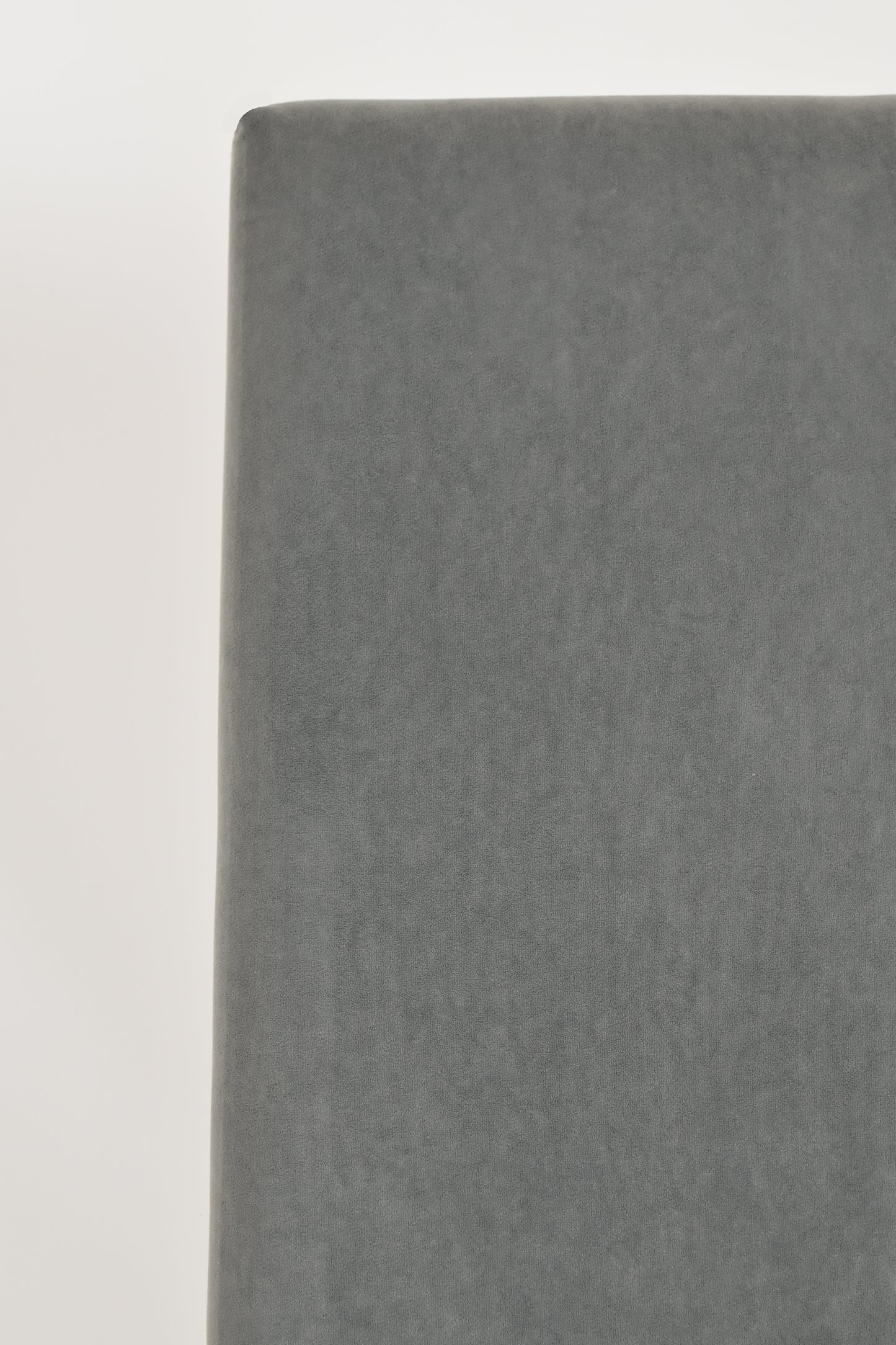 Sedia outlet modello 35 imbottita e sfoderabile in velluto opaco color grigio scuro