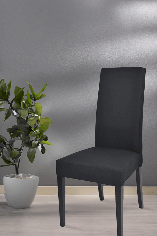 Outlet chair model 36 upholstered in black fabric