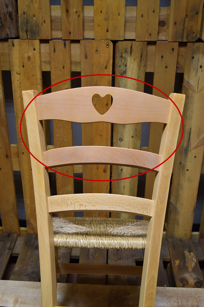 Stock chairs model 25 natural color straw seat