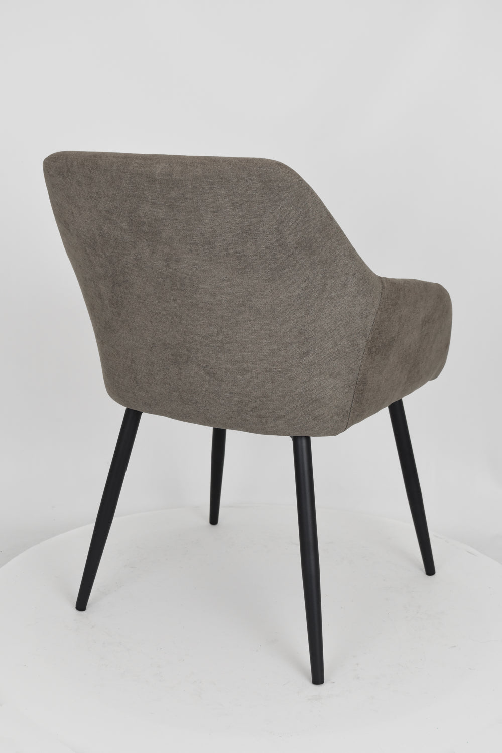 Outlet chair model 93 upholstered in cement grey fabric