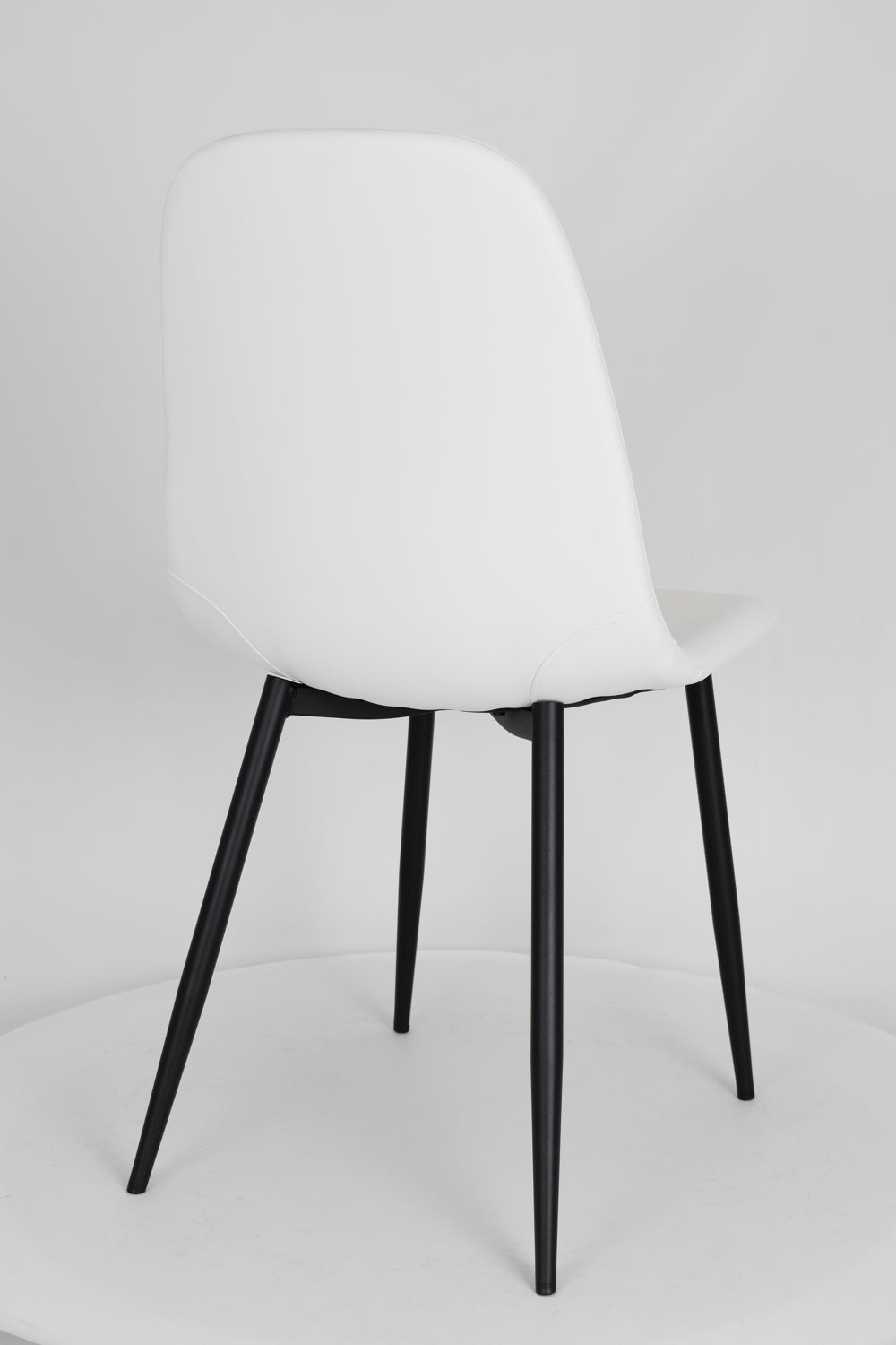 Outlet chair model 95 upholstered in white artificial leather