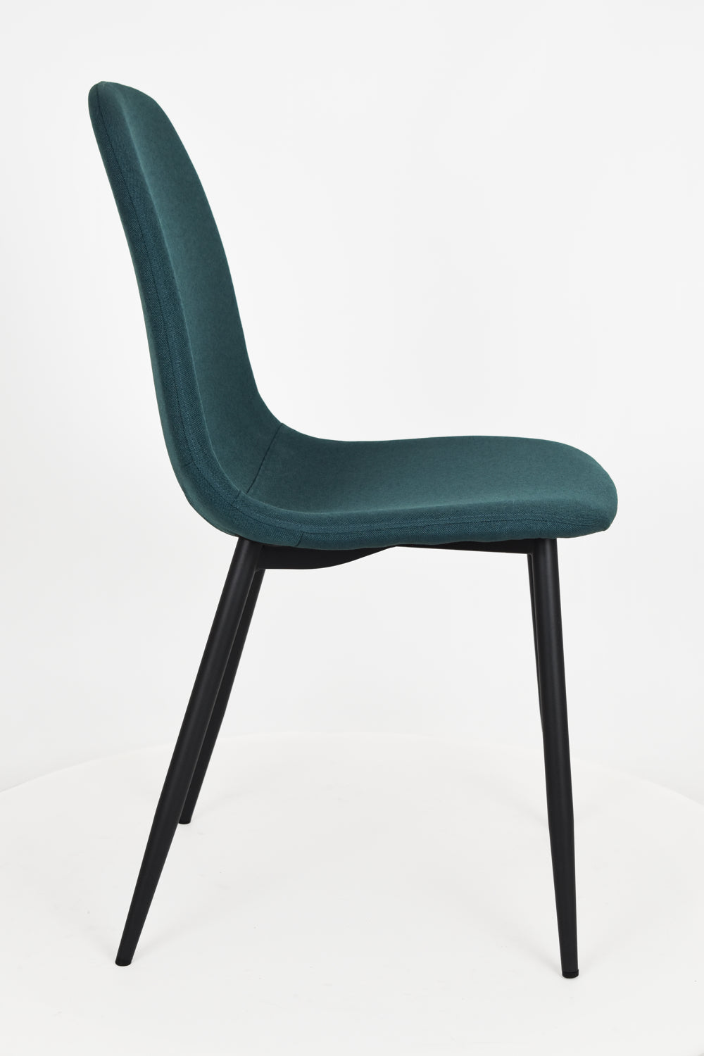 Outlet chair model 95 upholstered in blue fabric 