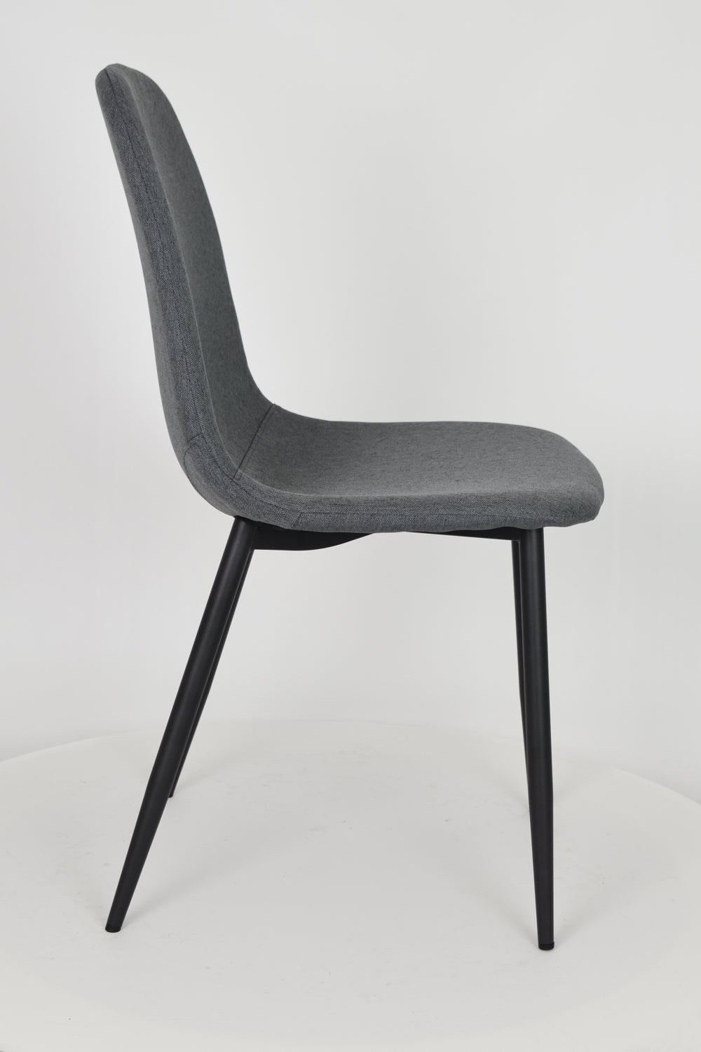 Outlet chair model 95 upholstered in dark grey fabric