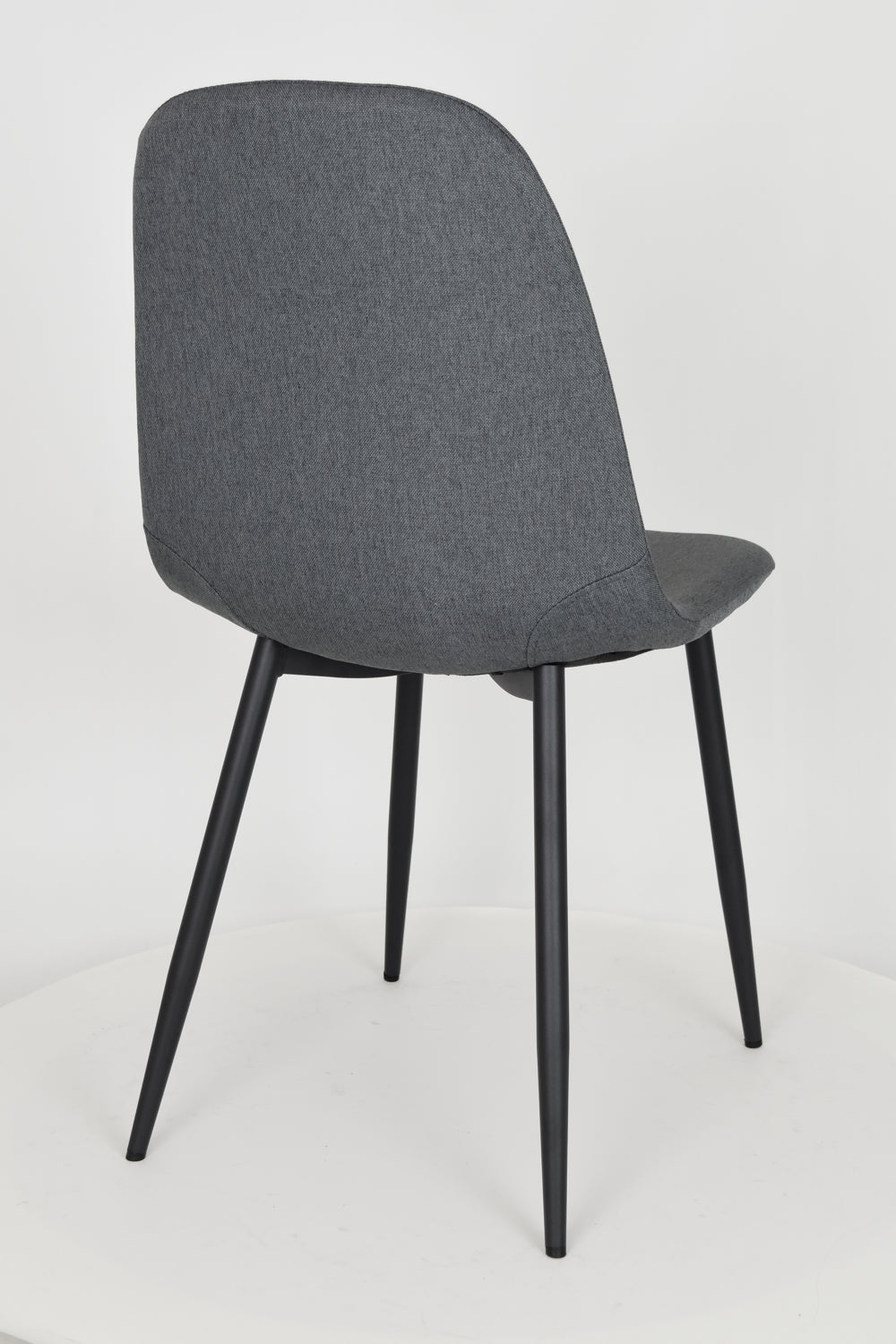 Outlet chair model 95 upholstered in dark grey fabric