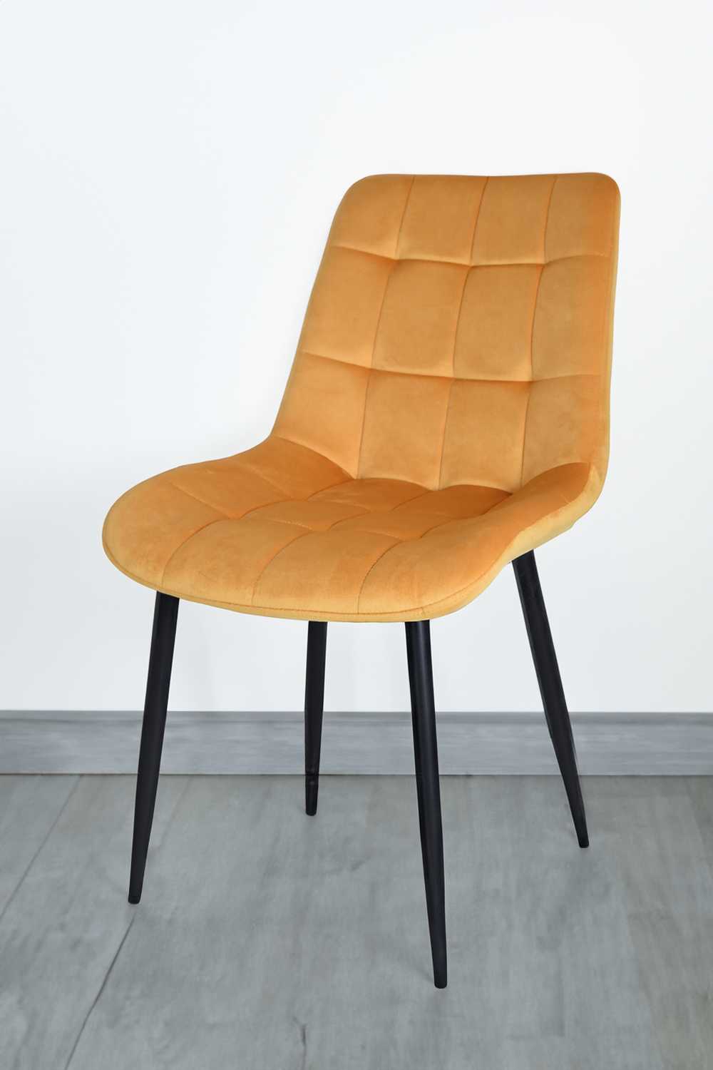 Outlet chair model 98 upholstered in orange velvet